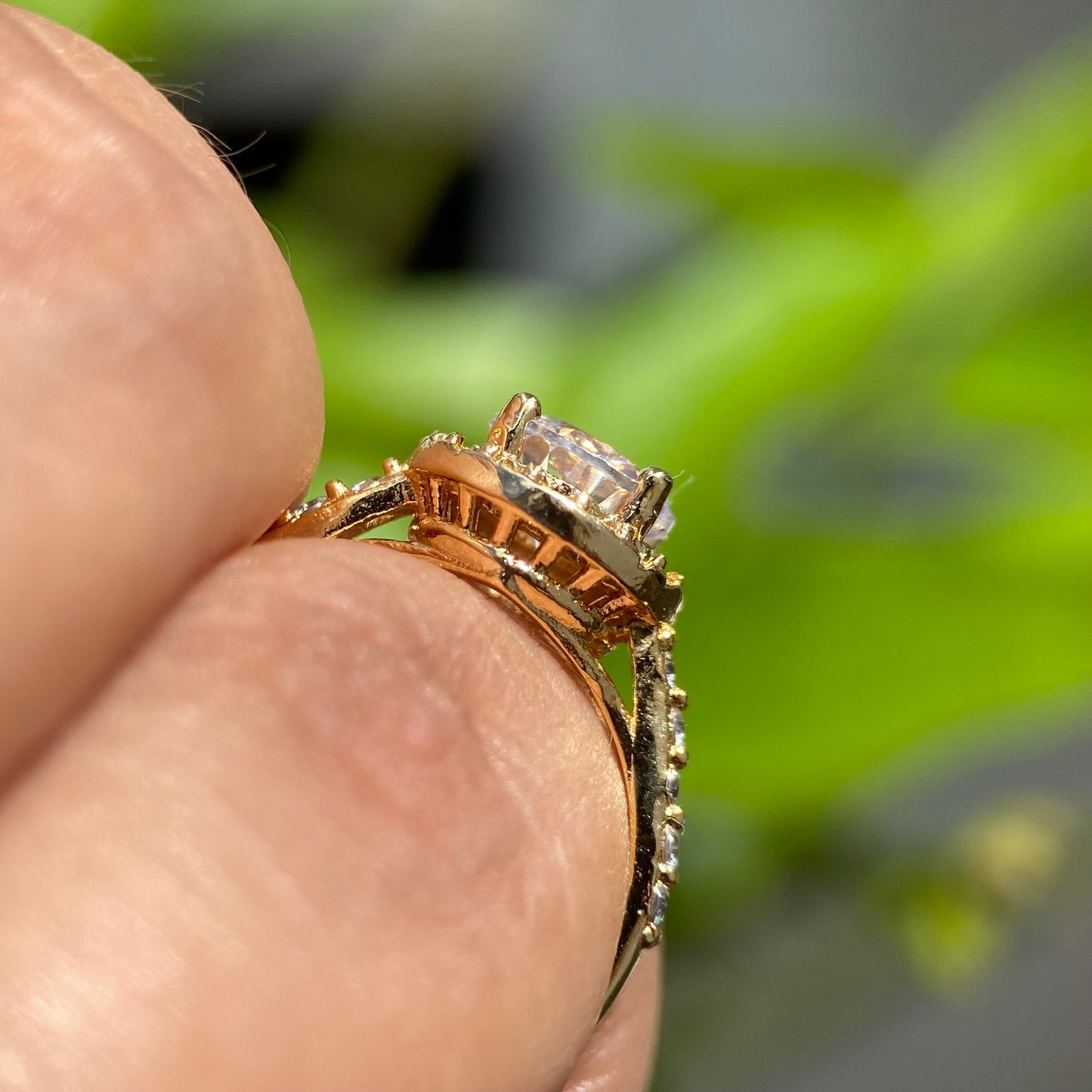 Anillo Adelaide en Plata con baño de Oro Amarillo