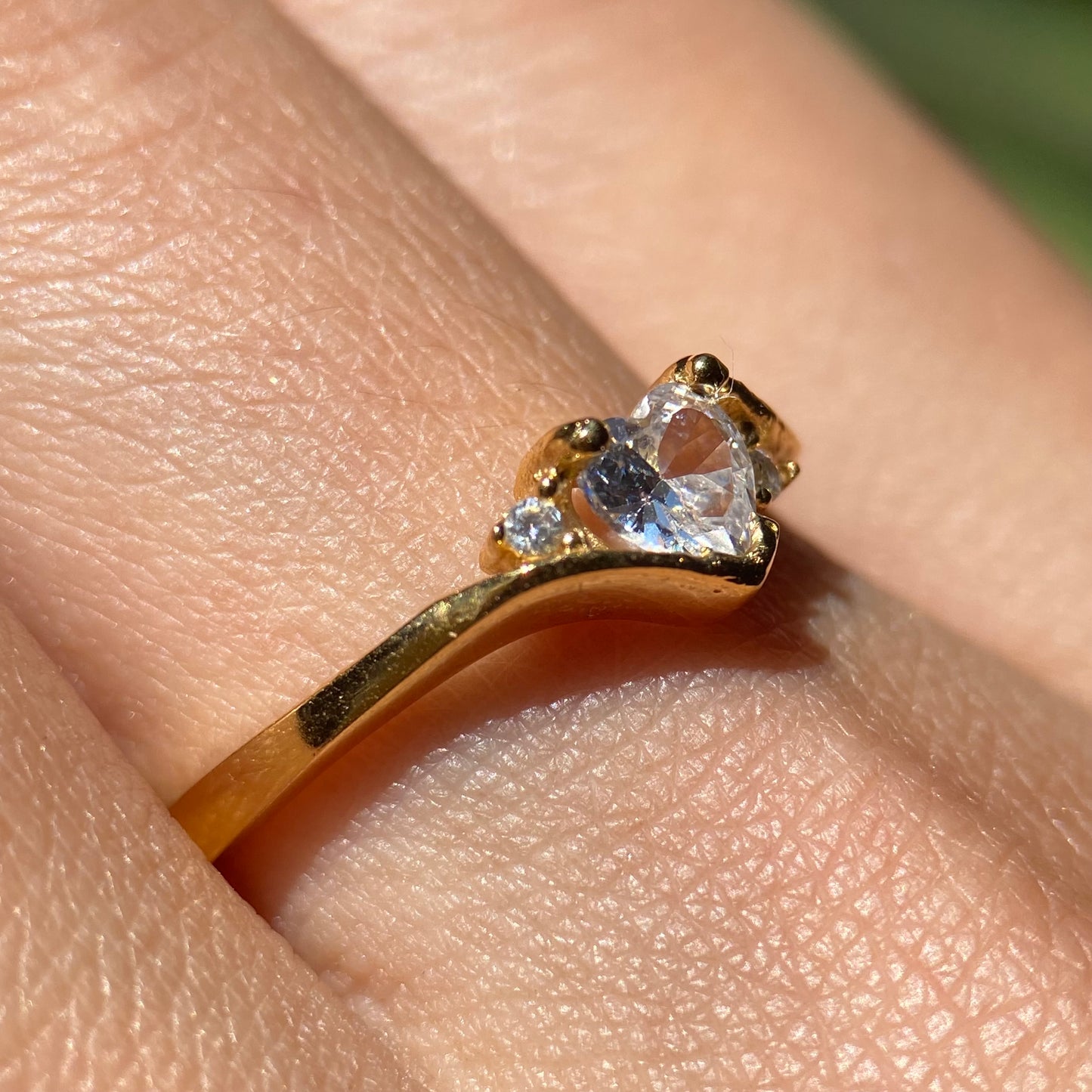 Anillo Alice en Plata Con Baño de Oro Amarillo