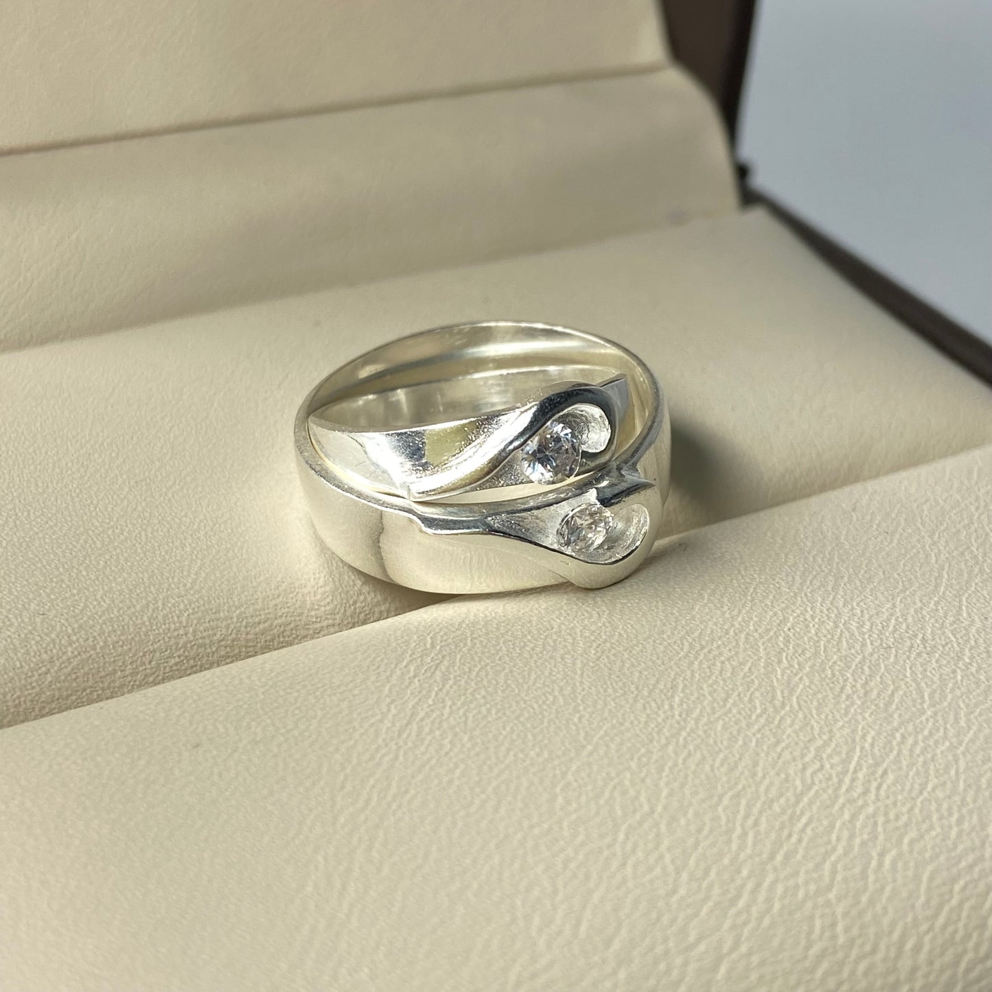 Duo de Argollas Amor en Plata