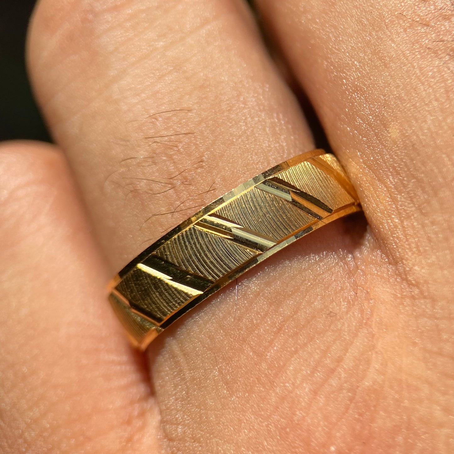 Dúo de Anillos Richard-Leah en Plata con Baño de Oro Amarillo