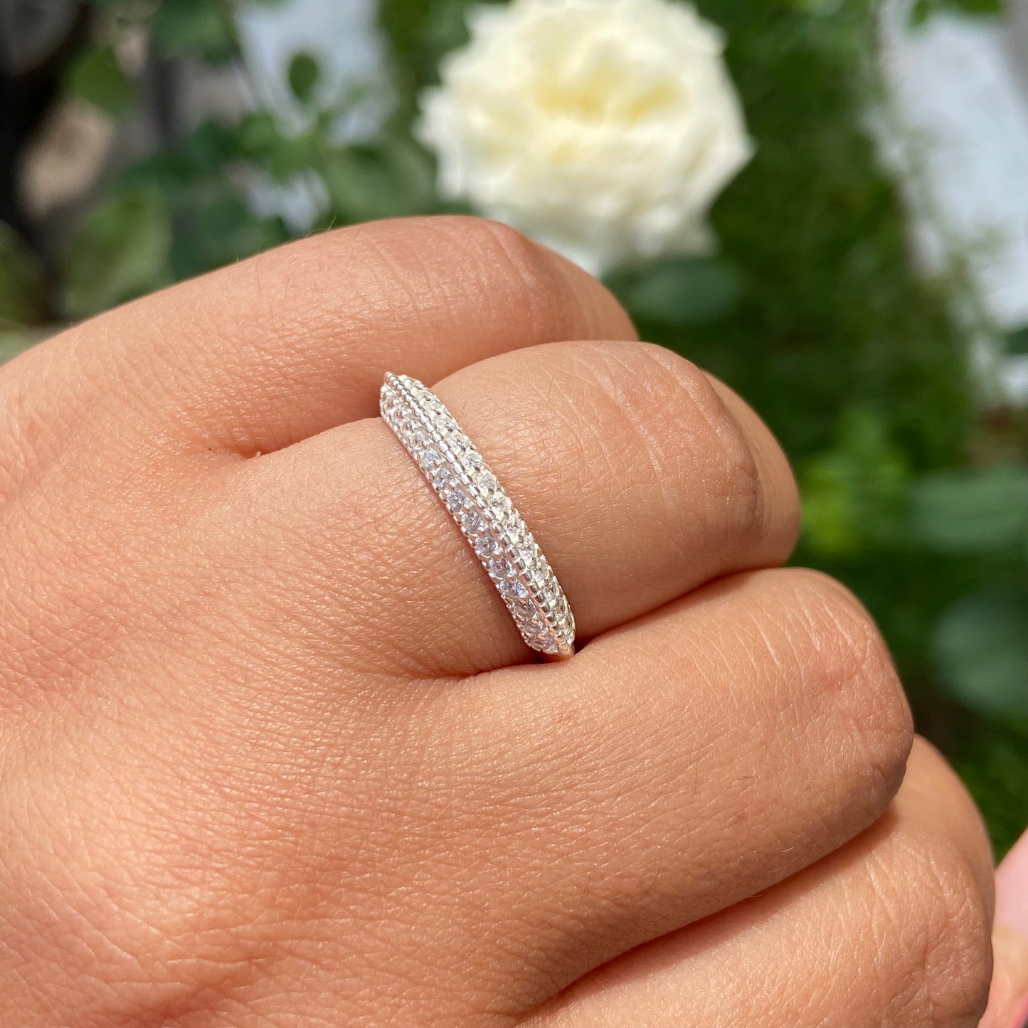Dúo de Anillos Liam-Elsie en Plata con Circonias