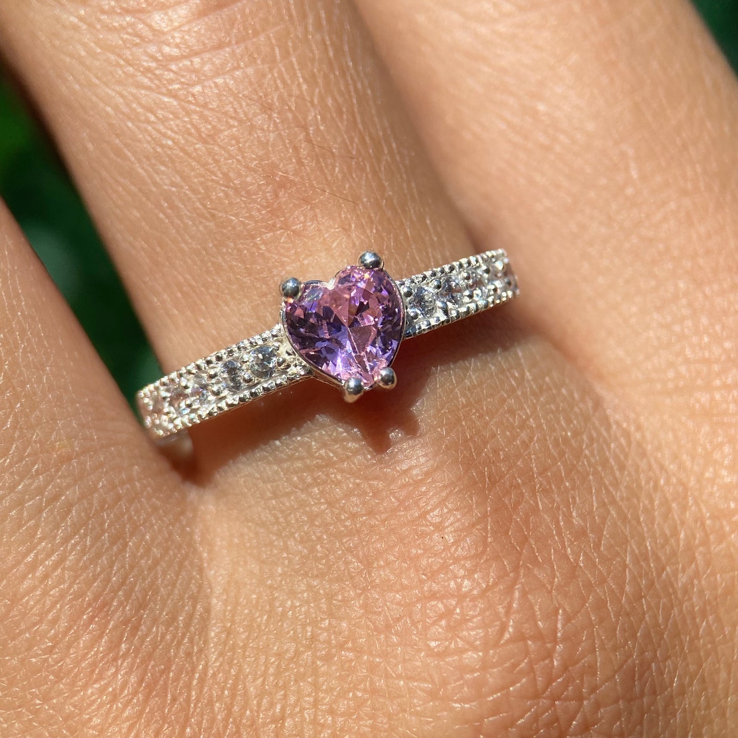 Dúo de Anillos Richard-Fanny en Plata con Circonia Rosa