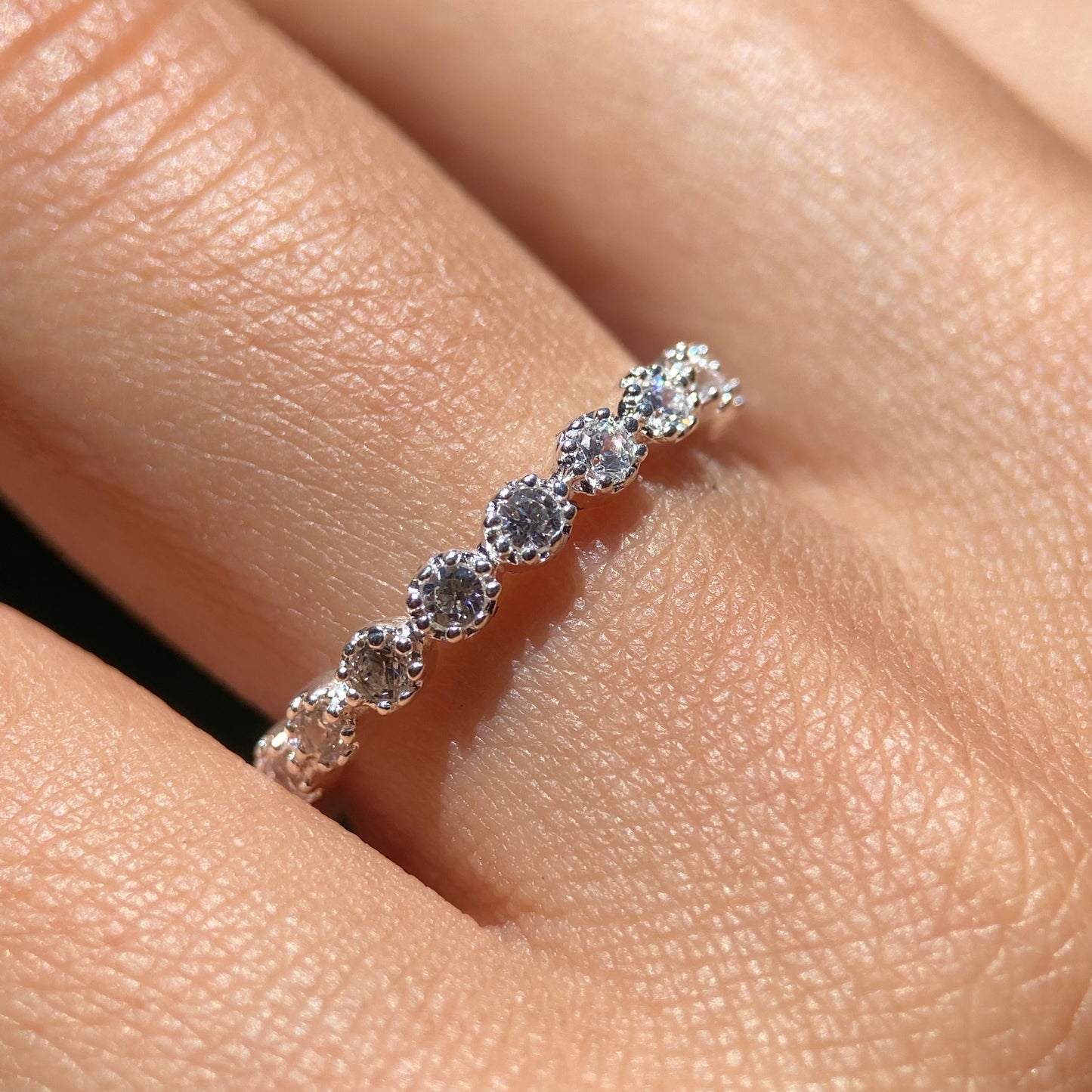 Dúo de Anillos Liam x Leah en Plata con Circonias