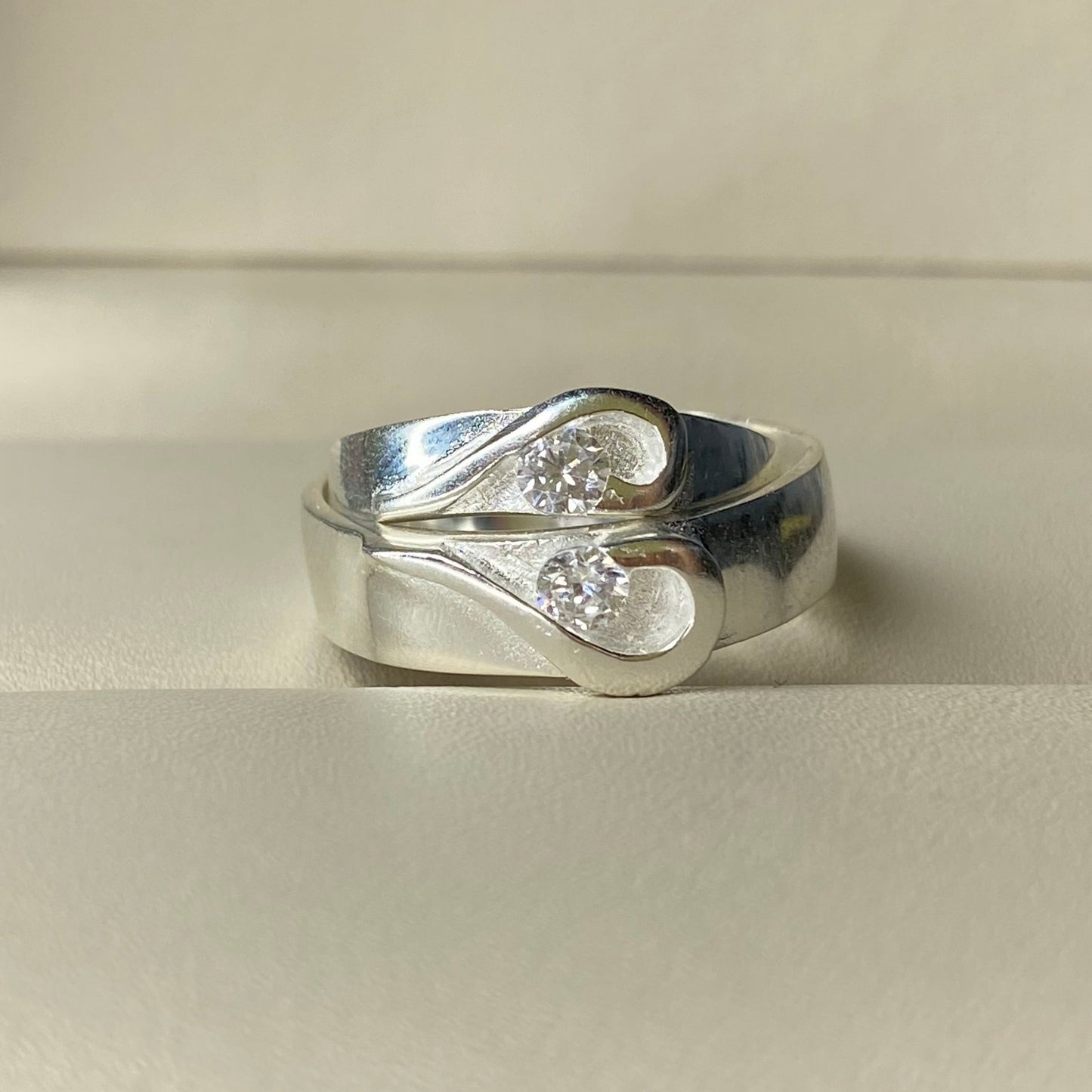 Duo de Argollas Amor en Plata