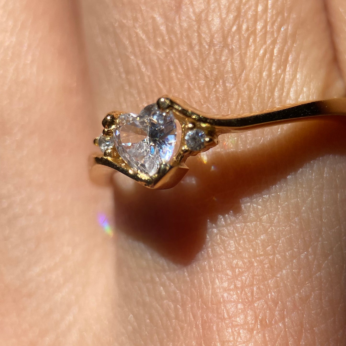 Anillo Alice en Plata Con Baño de Oro Amarillo