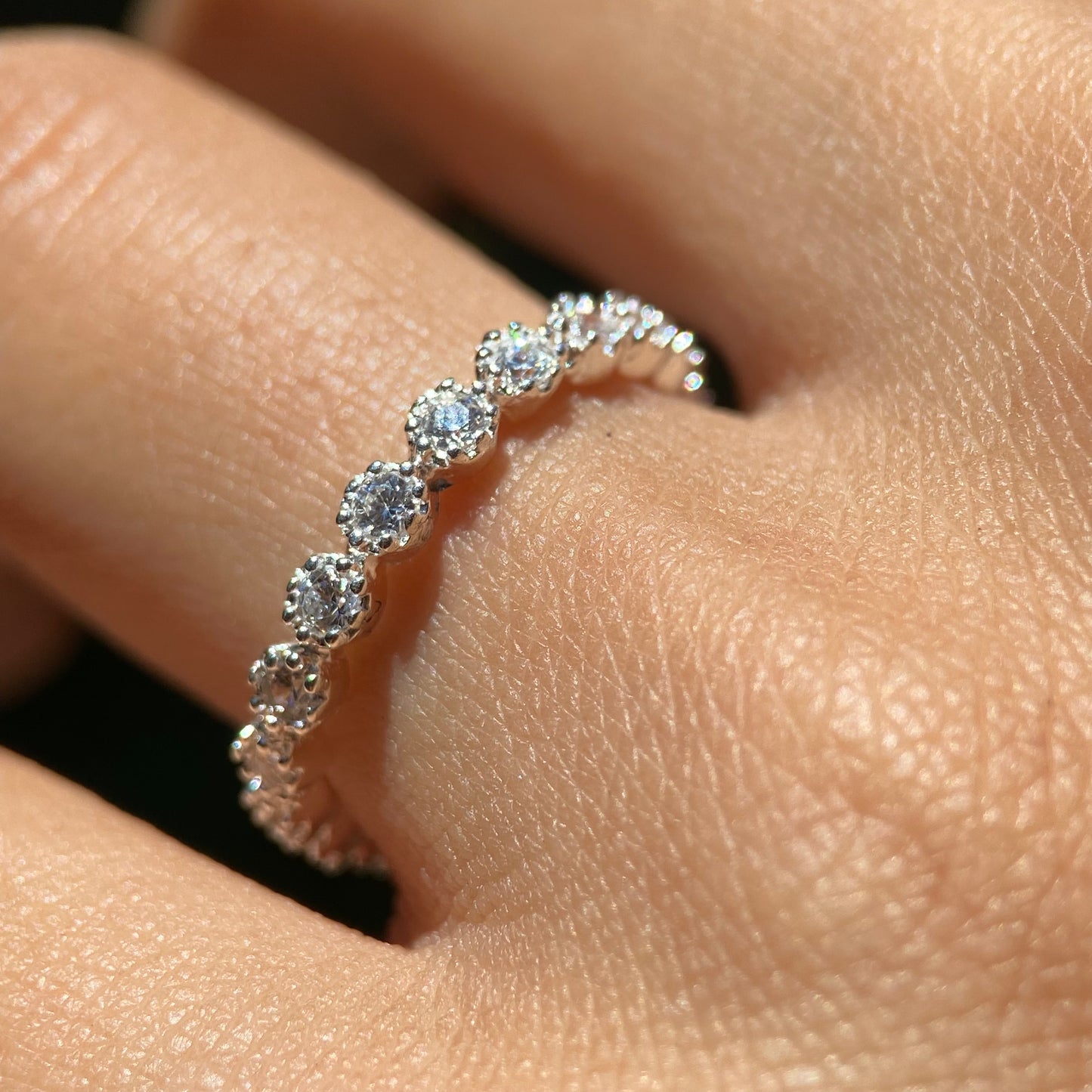 Dúo de Anillos Milan-Leah en Plata con Circonias