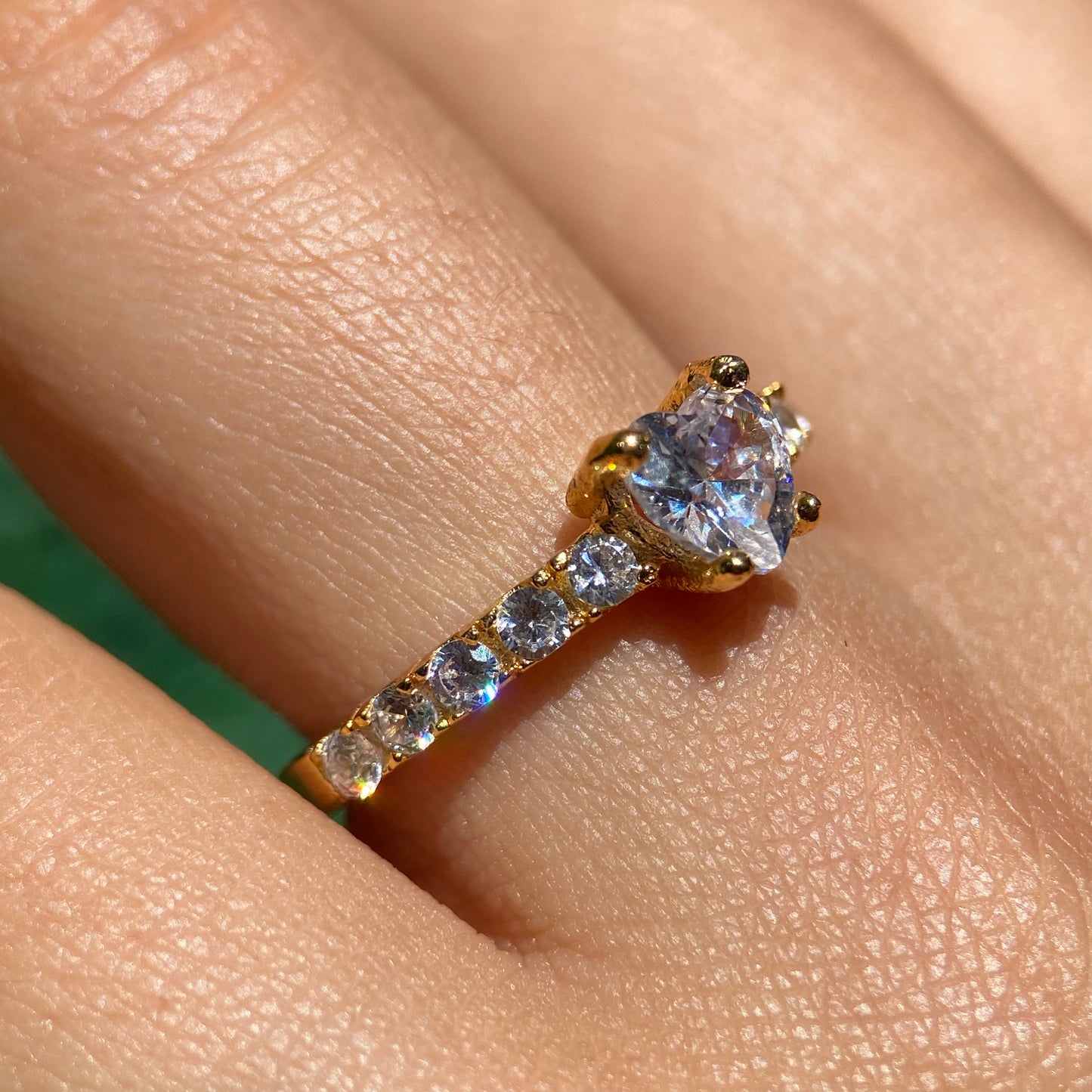 Dúo de Anillos Ethan-Amour en Plata con Baño de Oro Amarillo