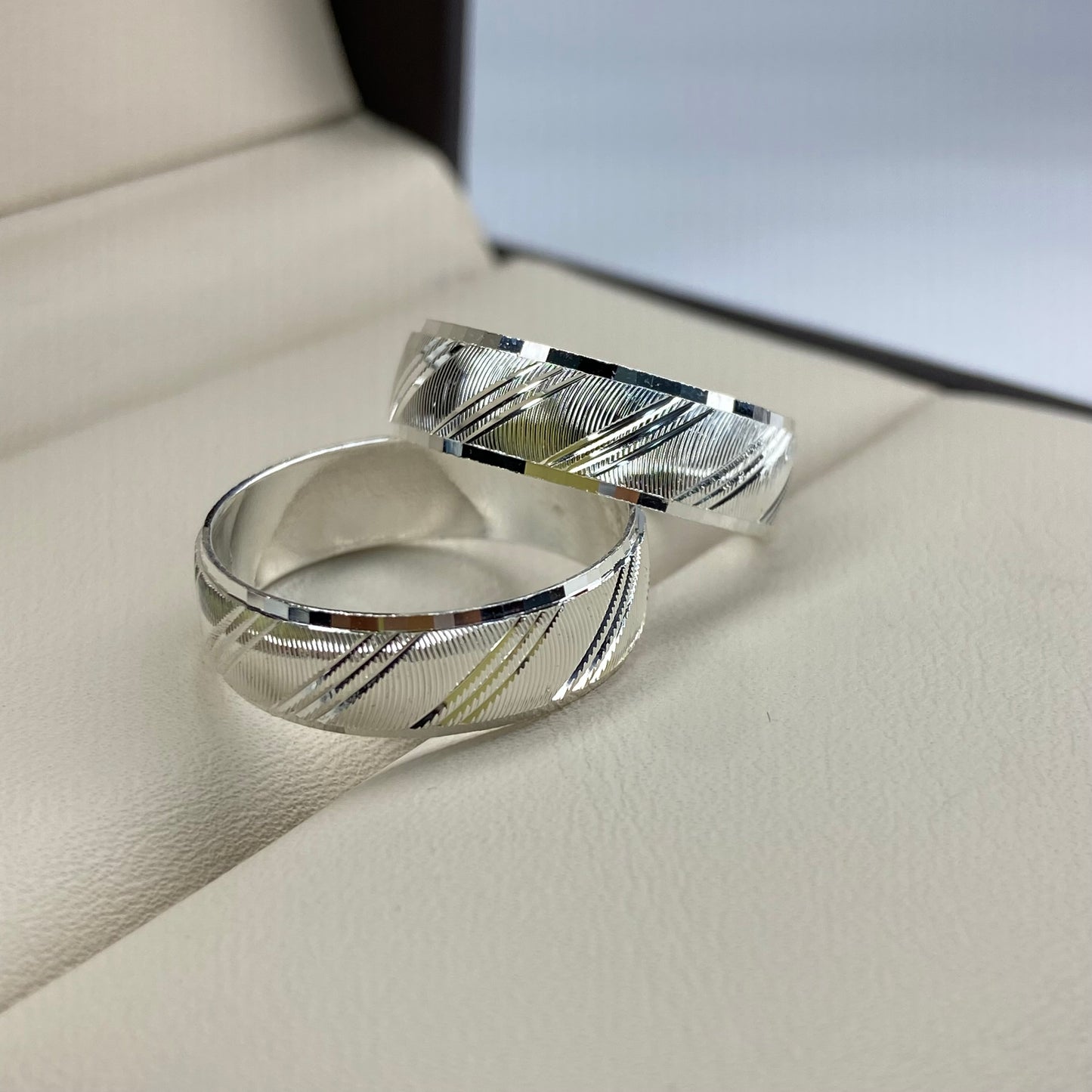 Dúo de Argollas Milán en Plata