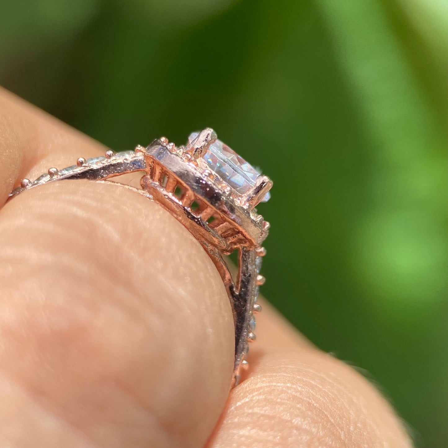 Anillo Adelaide en Plata con baño de Oro Rosa