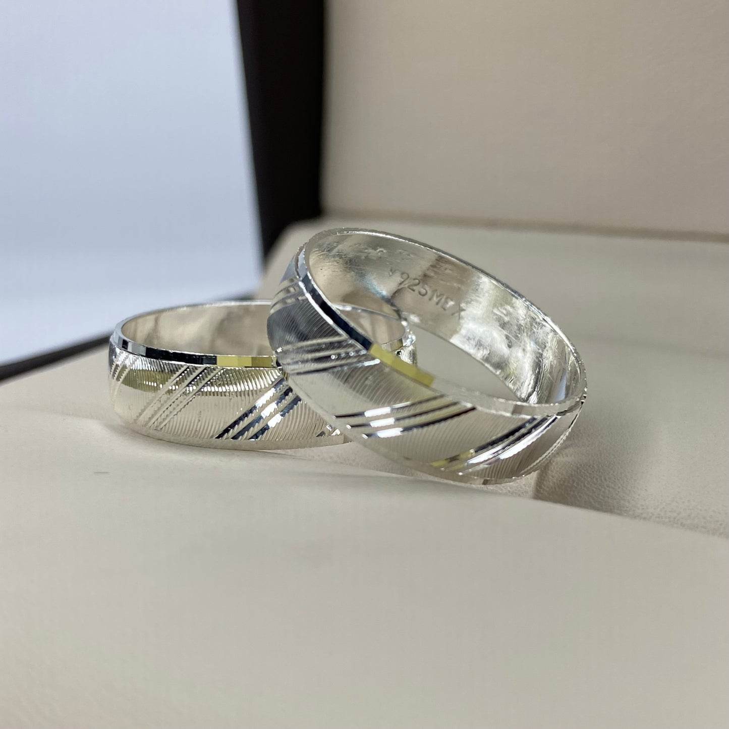 Dúo de Argollas Milán en Plata