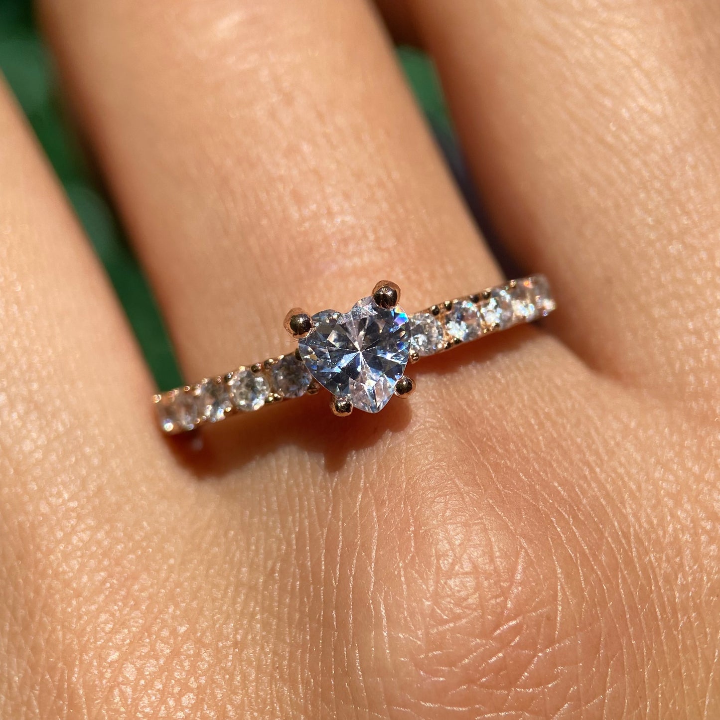 Dúo de Anillos Ethan-Amour en Plata con Baño de Oro Rosa
