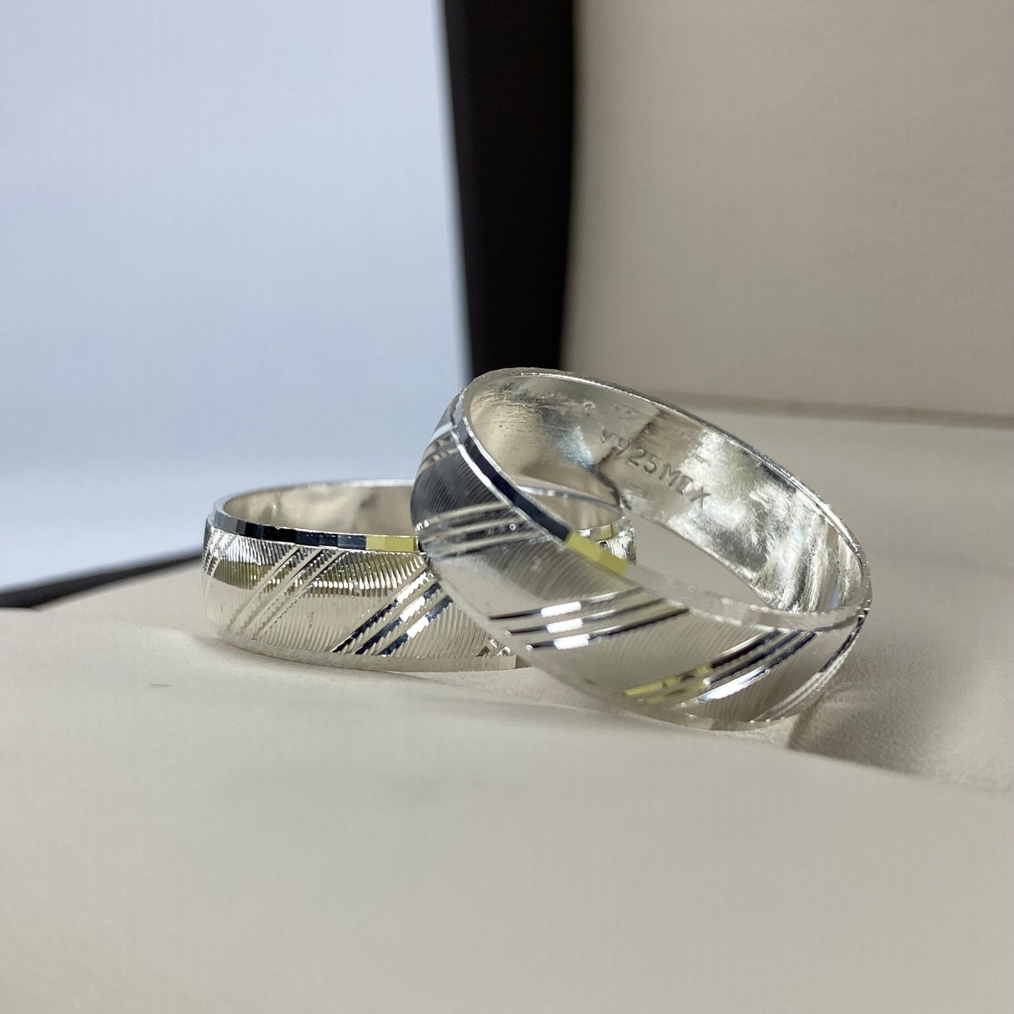 Dúo de Argollas Milán en Plata
