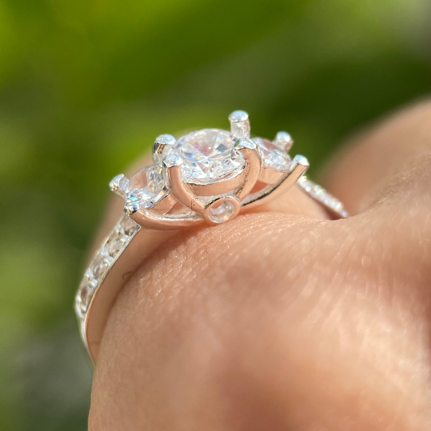 Anillo Cielo en Plata con Circonia Blanca