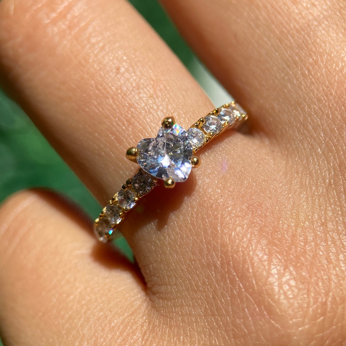 Dúo de Anillos Liam-Amour en Plata con Baño de Oro Amarillo