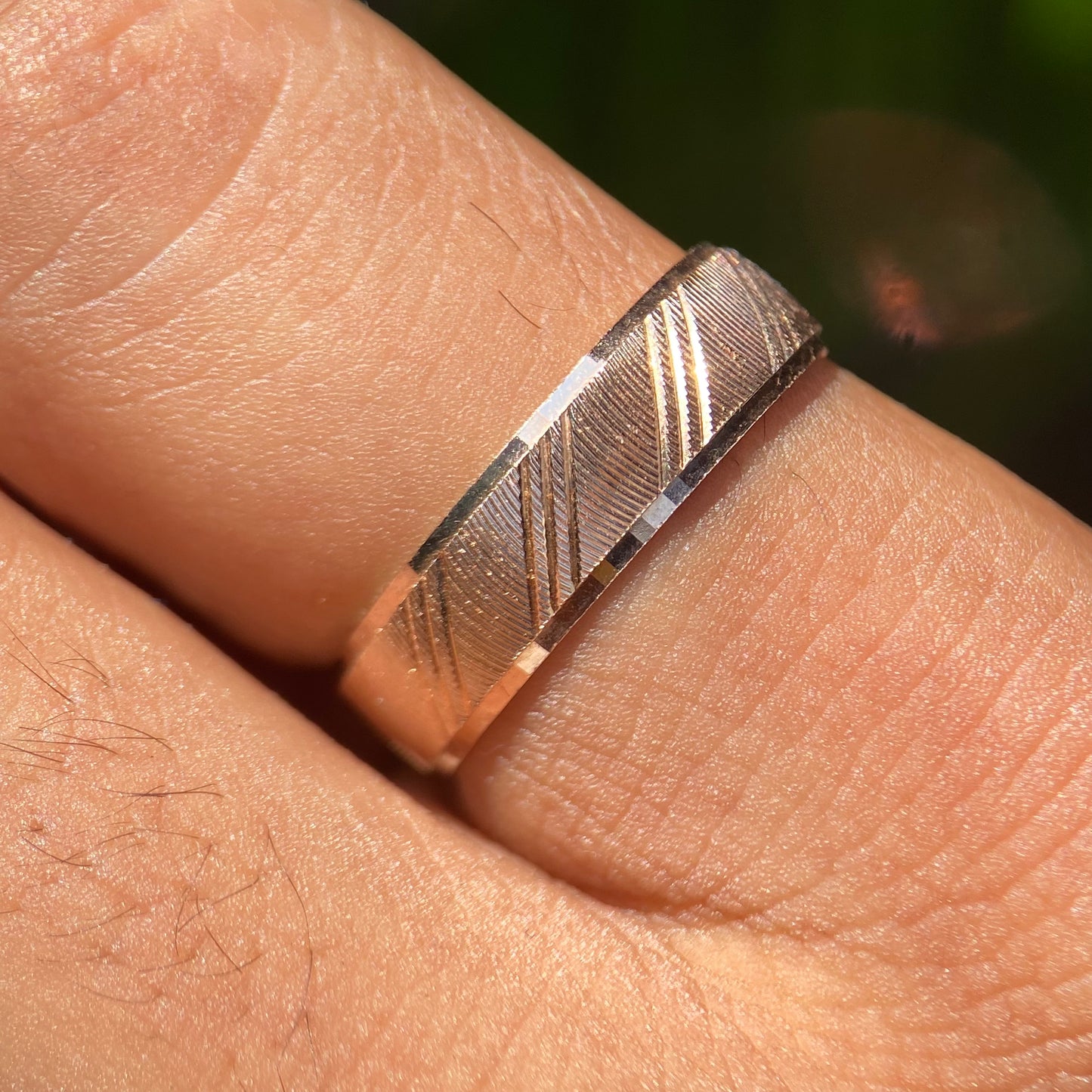 Dúo de Anillos Milan-Leah en Plata con Baño de Oro Rosa