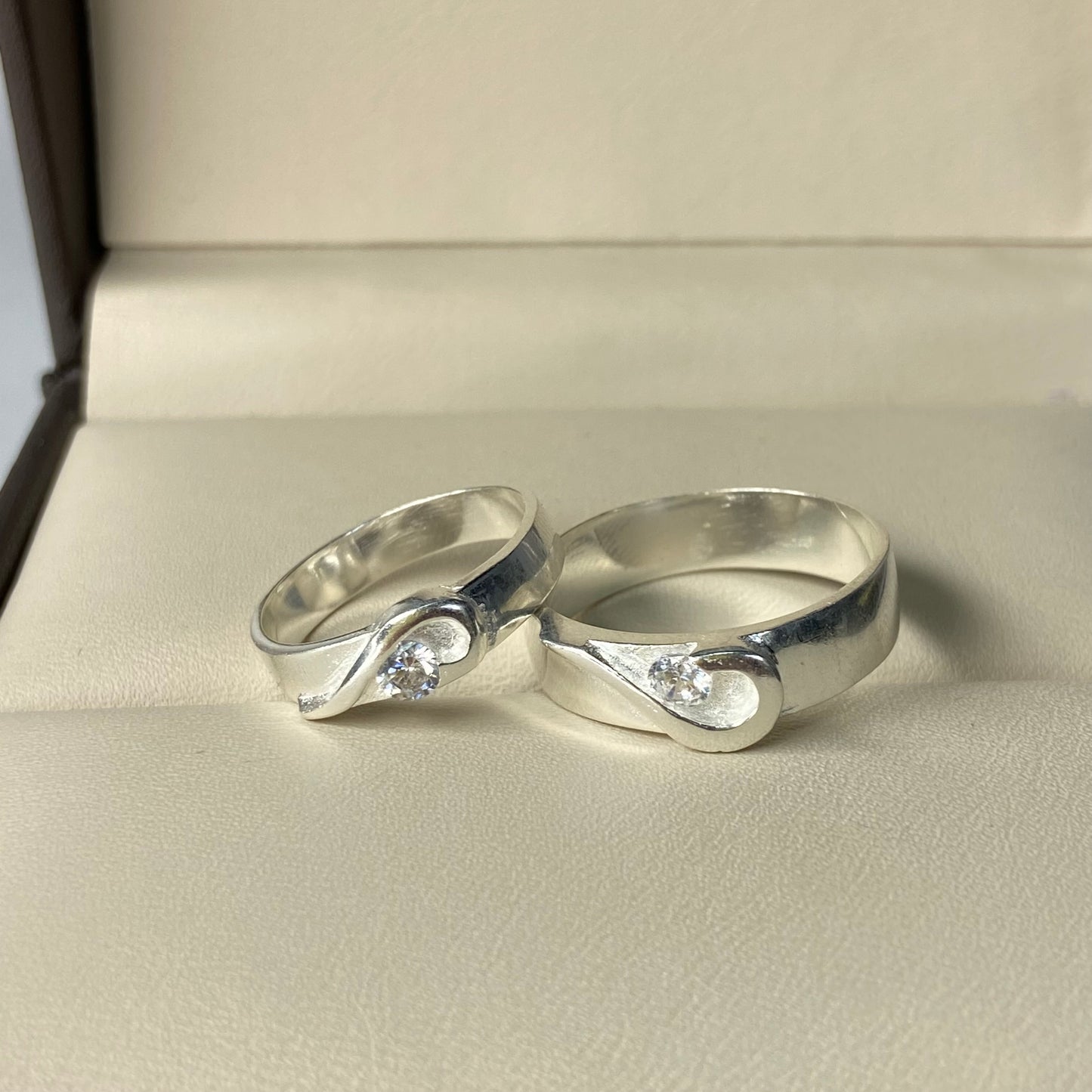 Duo de Argollas Amor en Plata