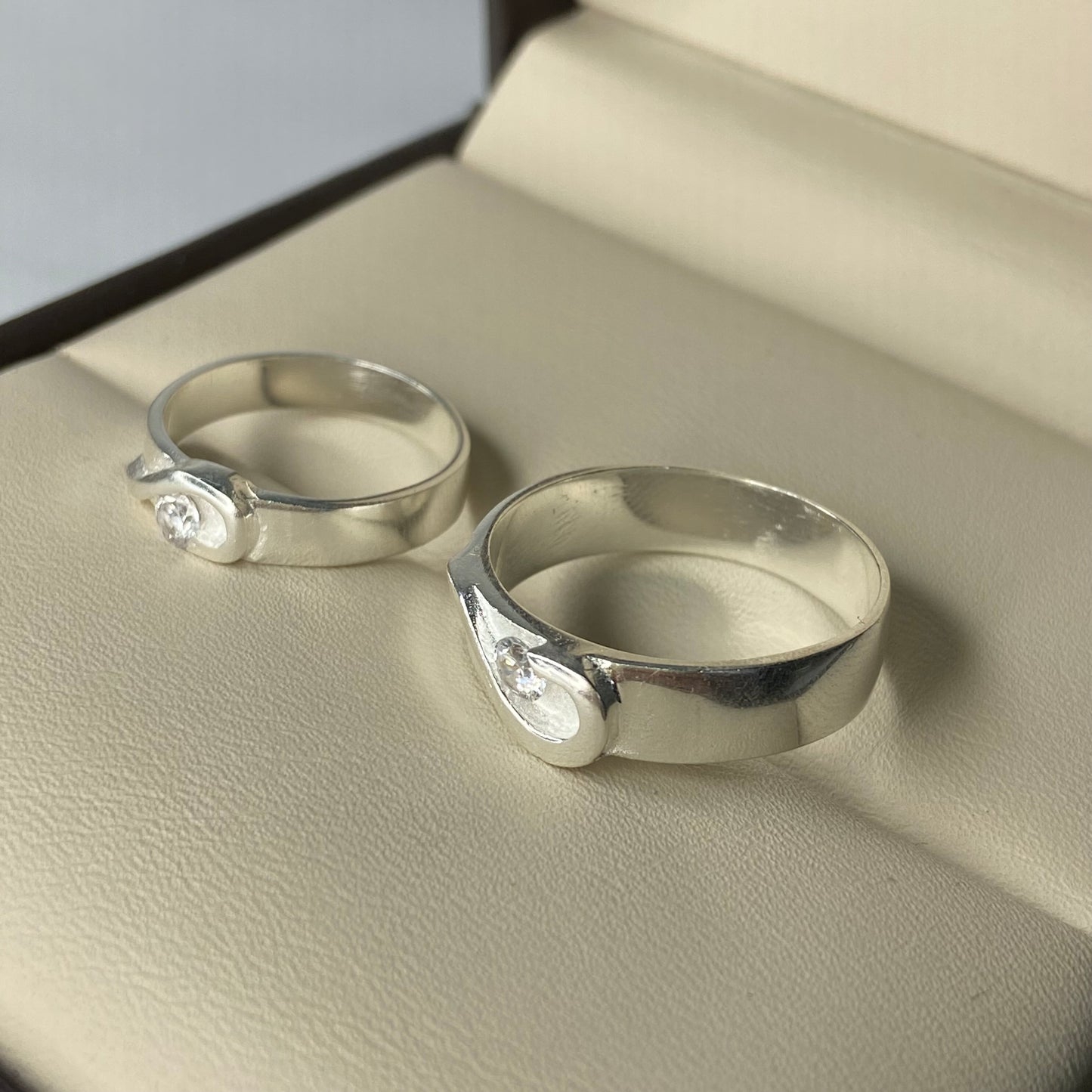 Duo de Argollas Amor en Plata