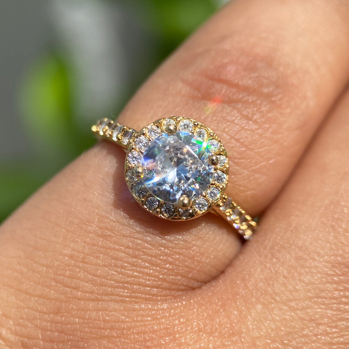 Anillo Adelaide en Plata con baño de Oro Amarillo