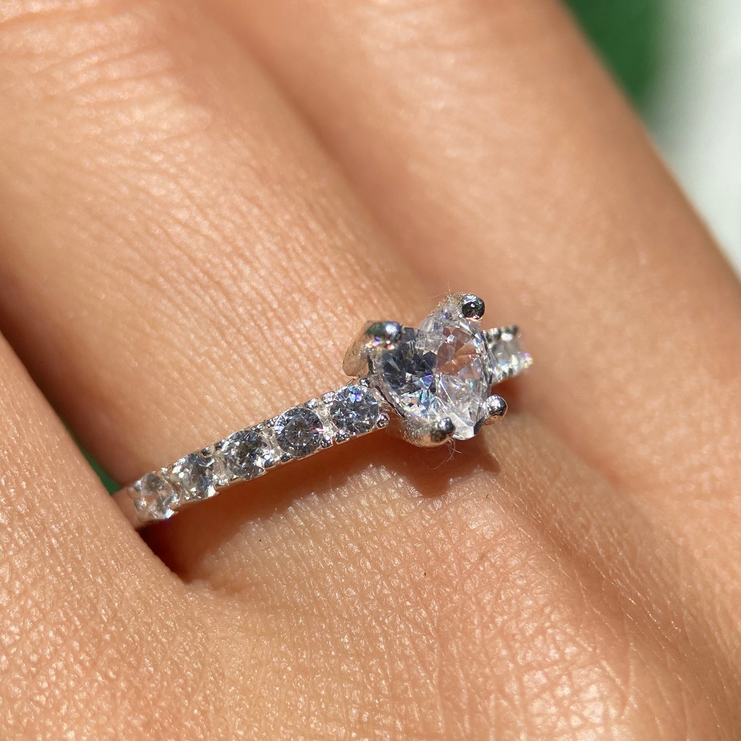 Dúo de Anillos Richard x Amour en Plata con Circonias