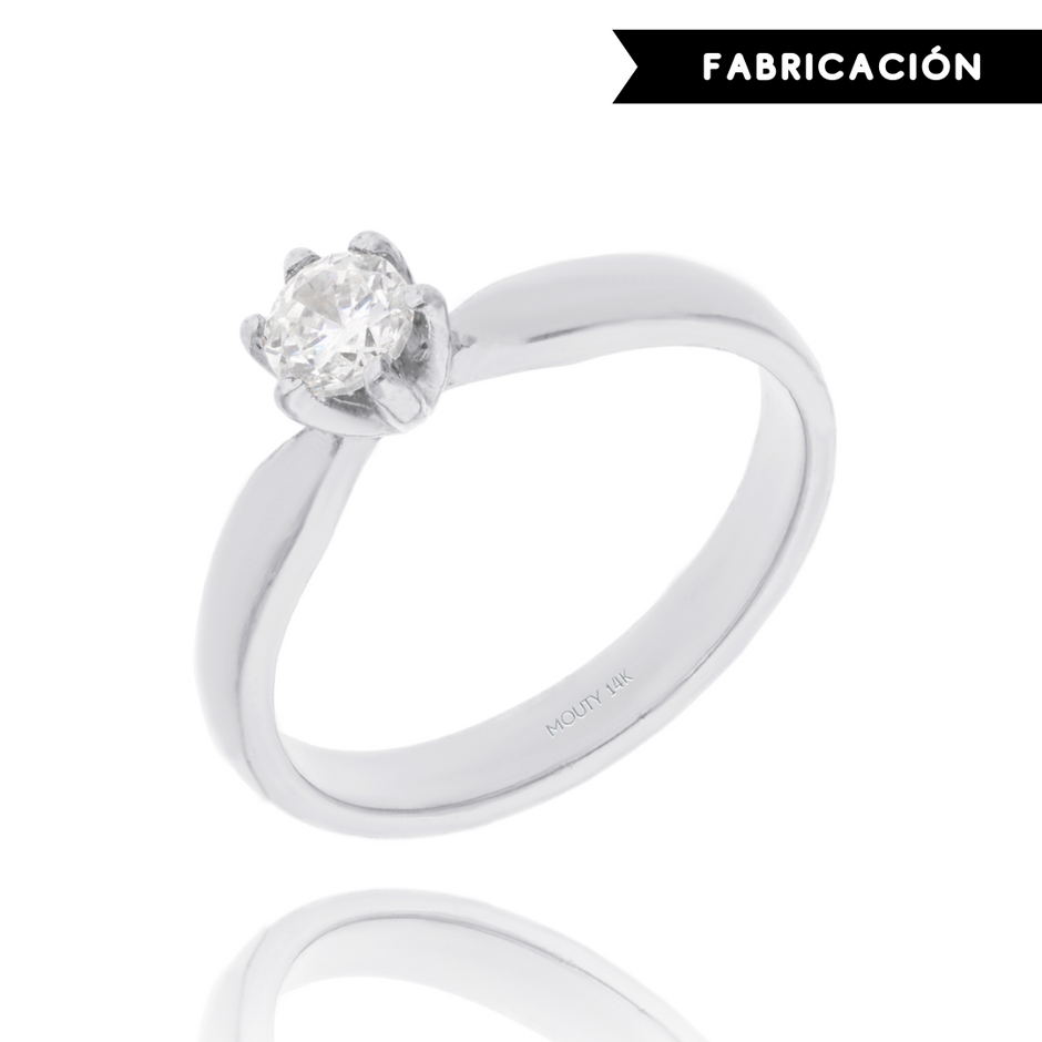 Anillo de compromiso en oro
