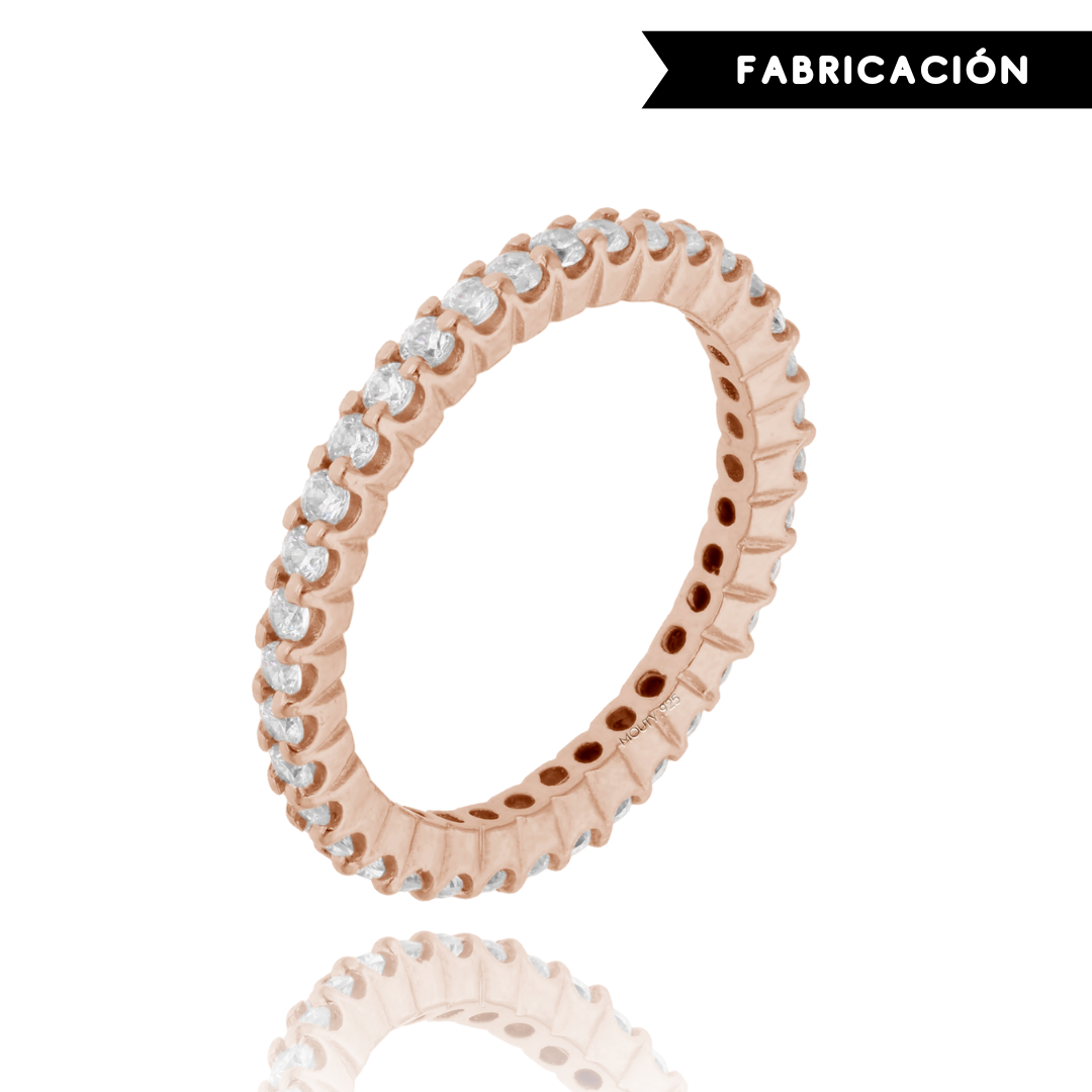 Anillo Churumbela Aurora en Oro Rosa 18k
