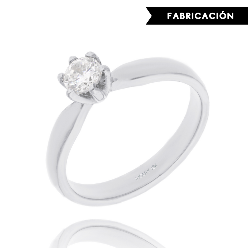 Anillo de compromiso en oro