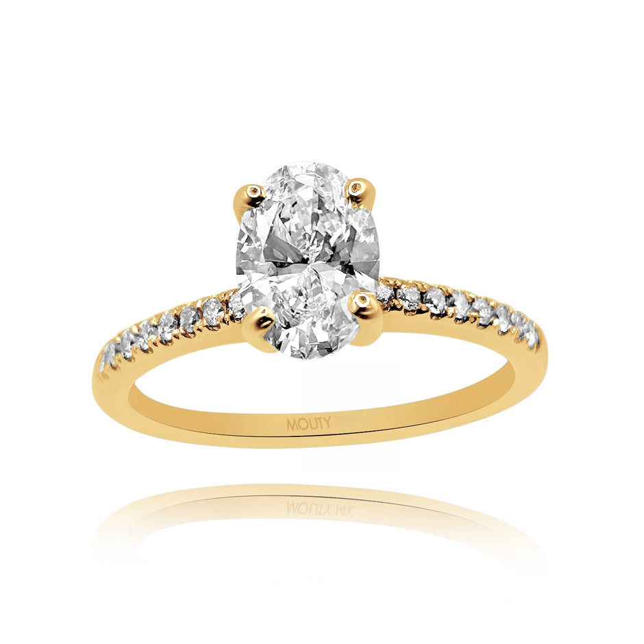 Anillo de compromiso en oro