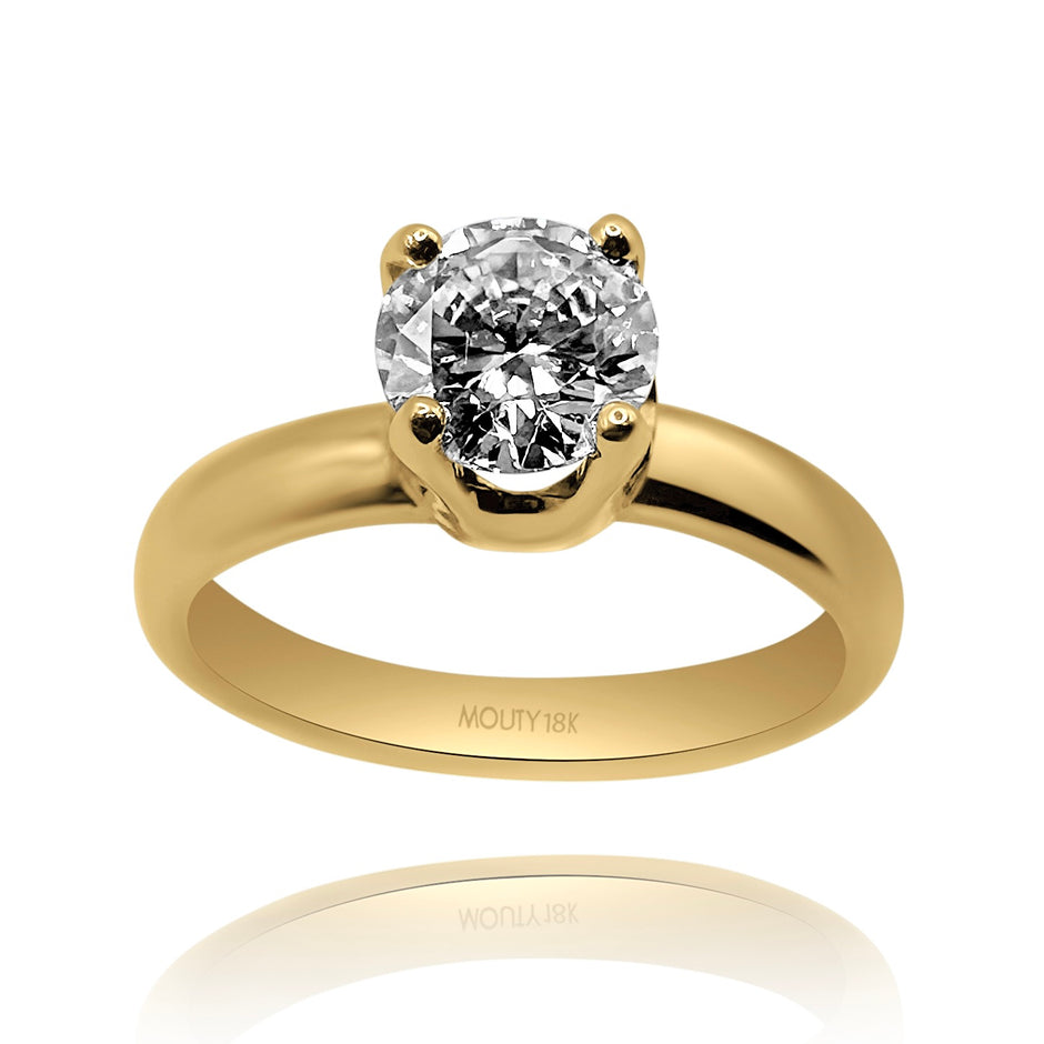 Anillo de compromiso en oro