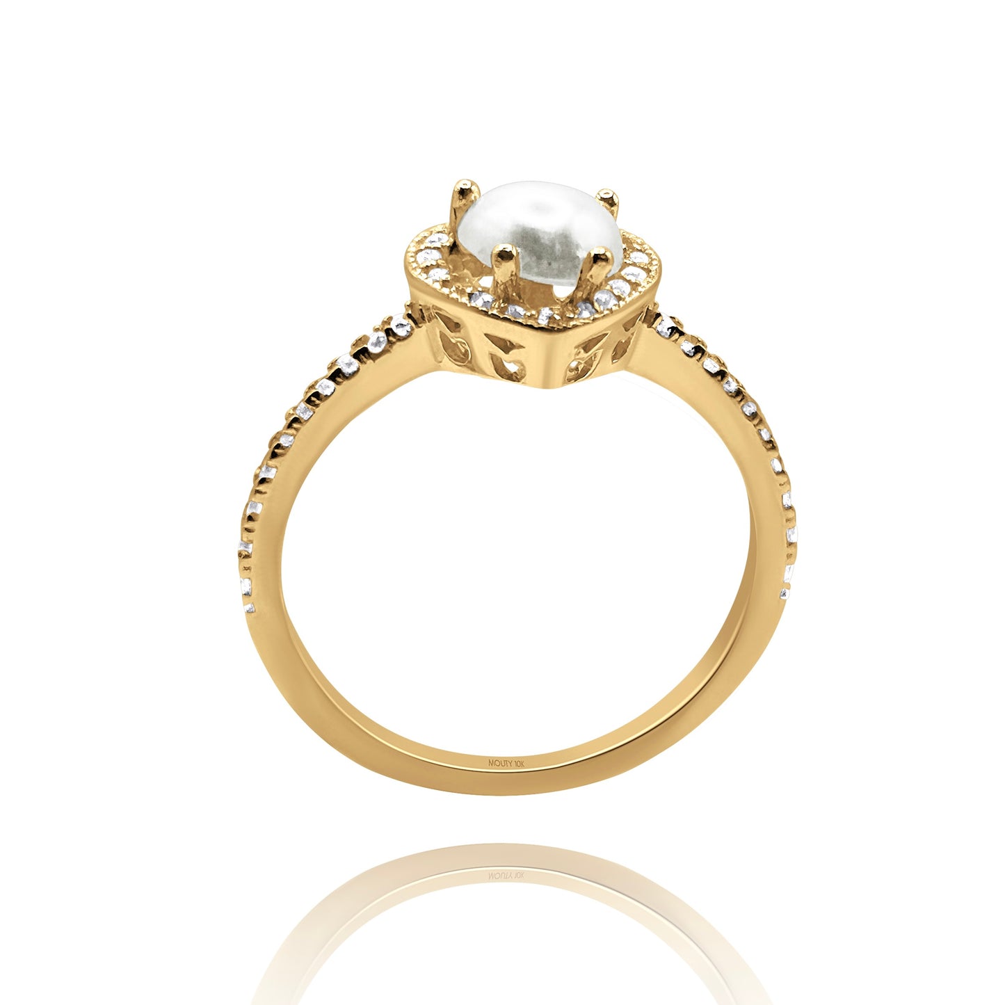 Anillo de compromiso en oro