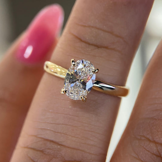 Anillo Emily solitario en oro 1.00 ct