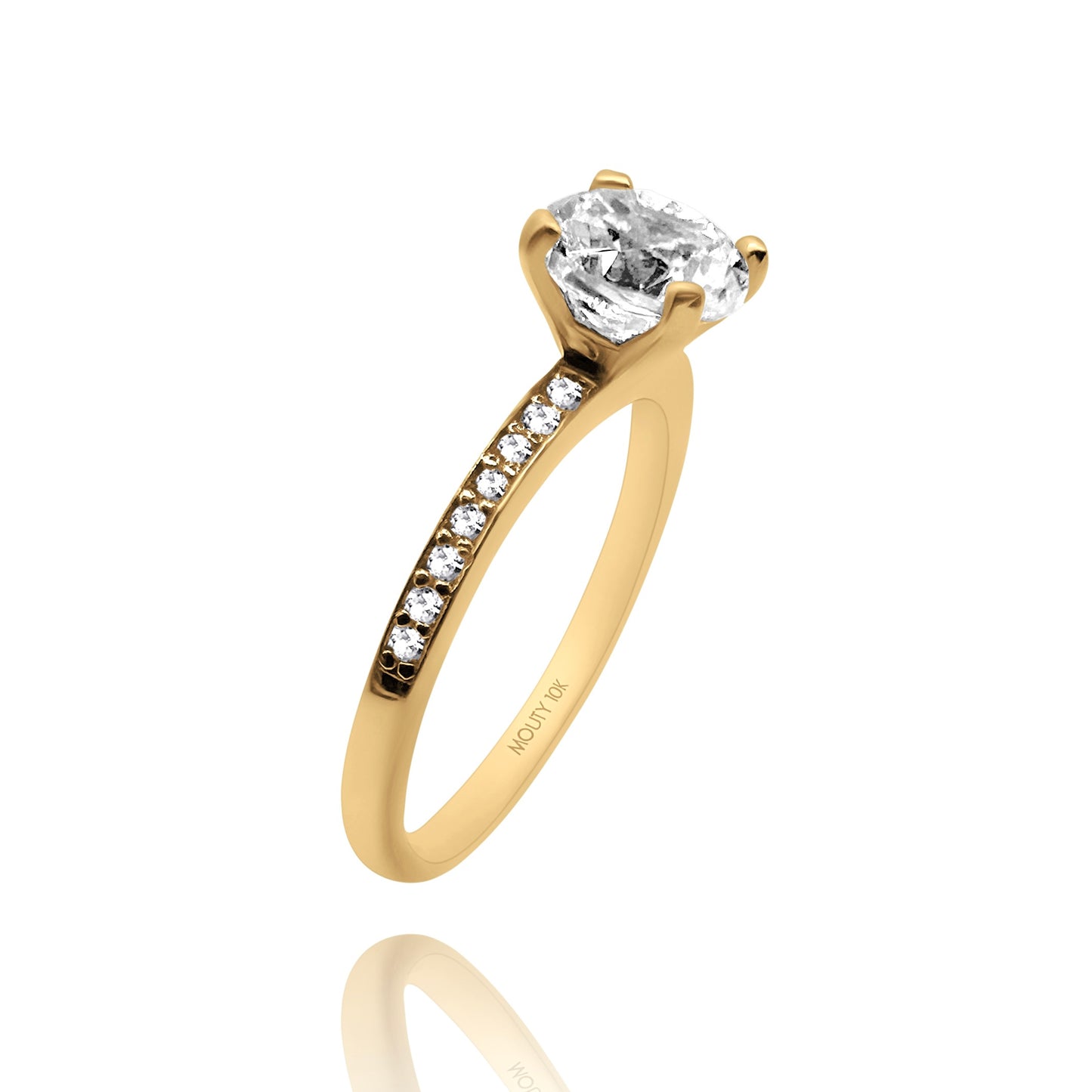 Anillo de compromiso en oro