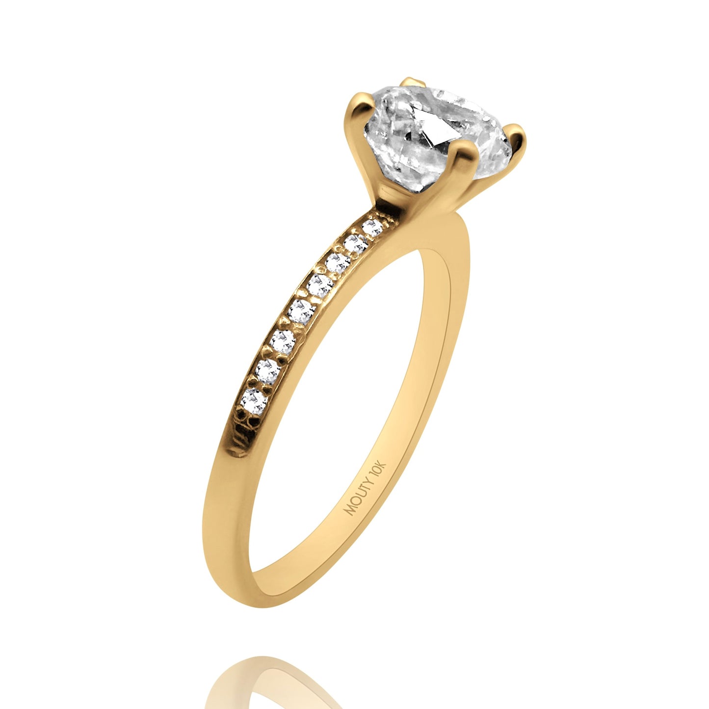 Anillo de compromiso en oro