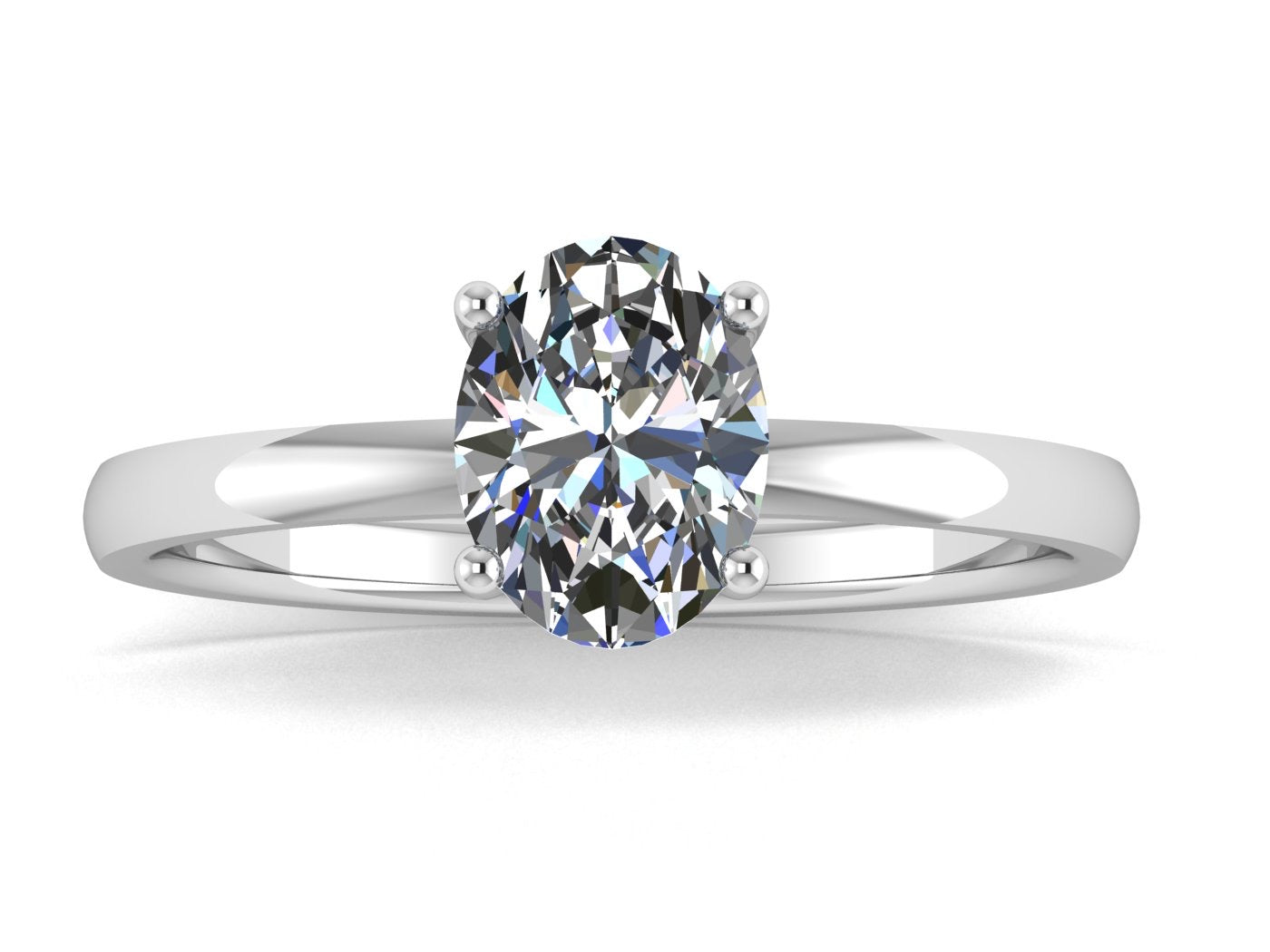 Anillo Malva en Oro corte oval