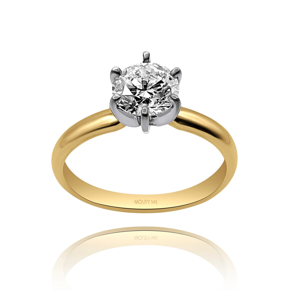 Anillo de compromiso en oro