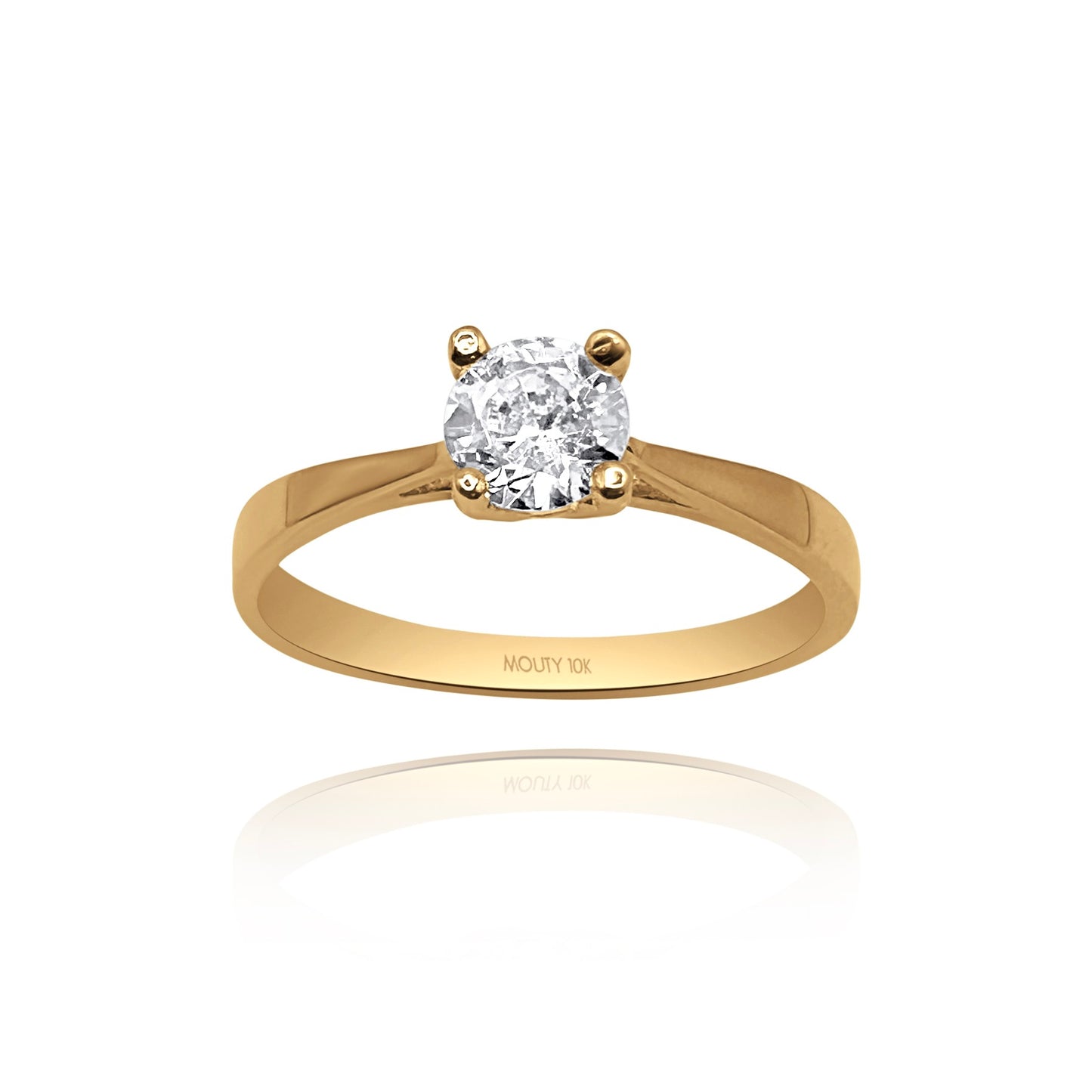 Anillo de compromiso en oro