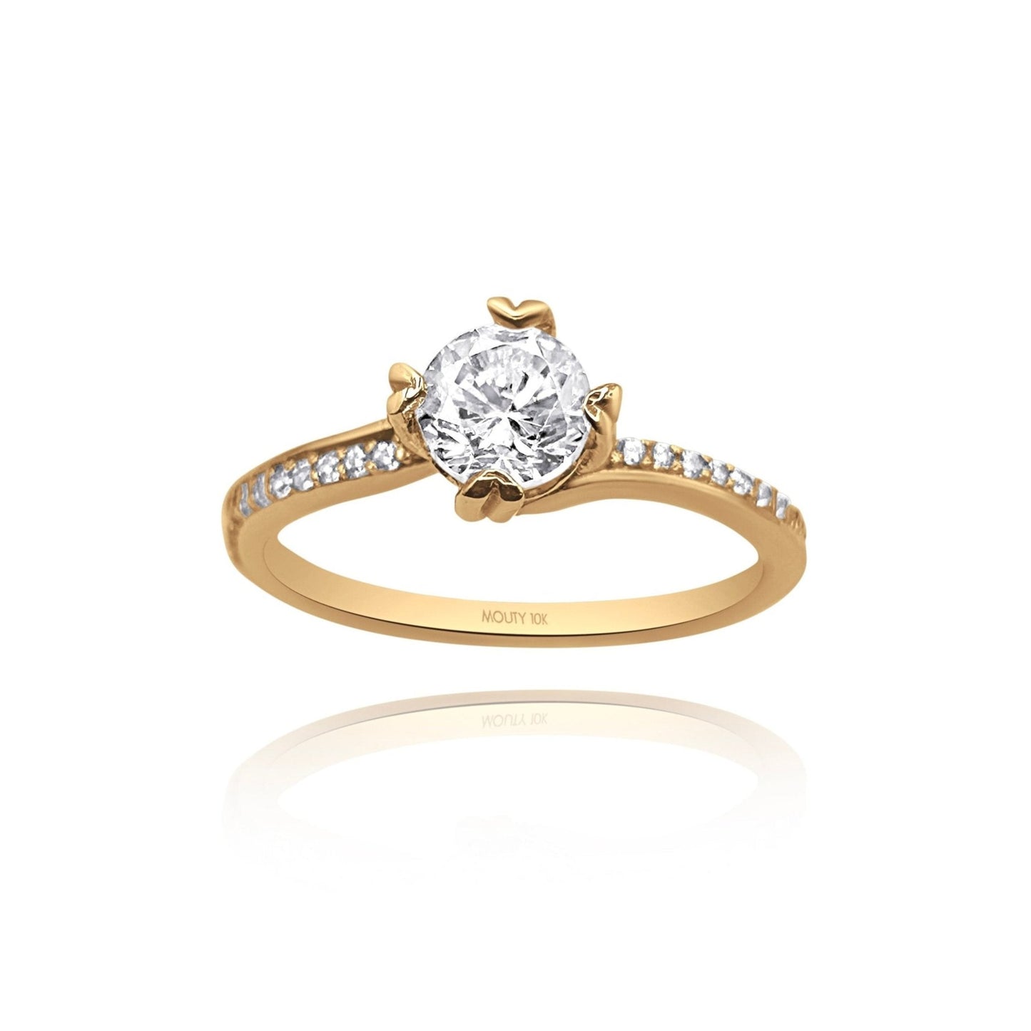 Anillo de compromiso en oro