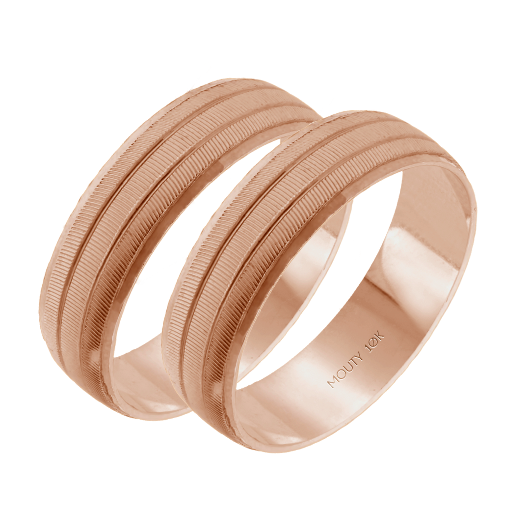 Par de argollas Ethan en oro 6mm