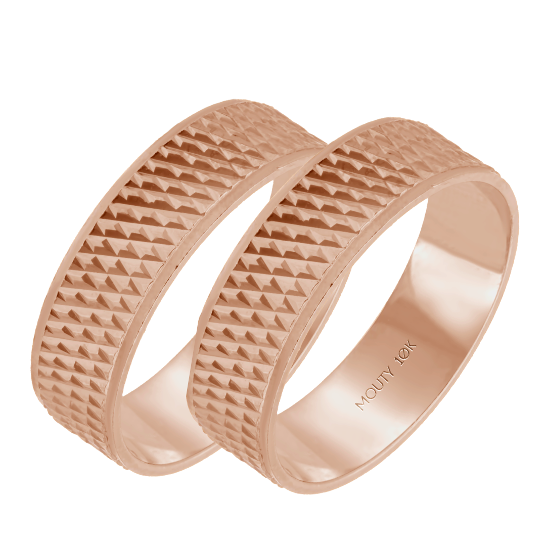 Par de argollas Liam en oro 6mm