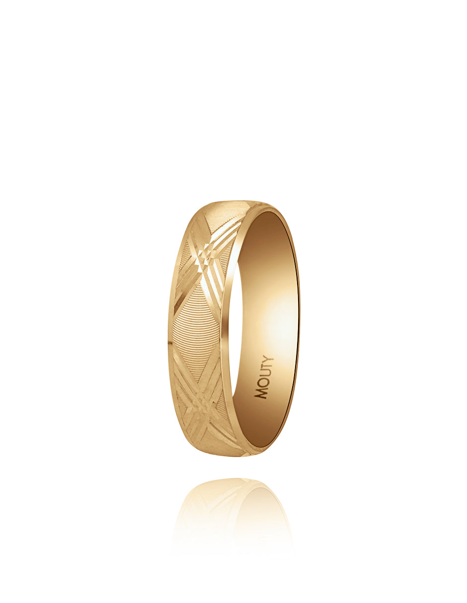 Par de argollas Amir en oro 5mm