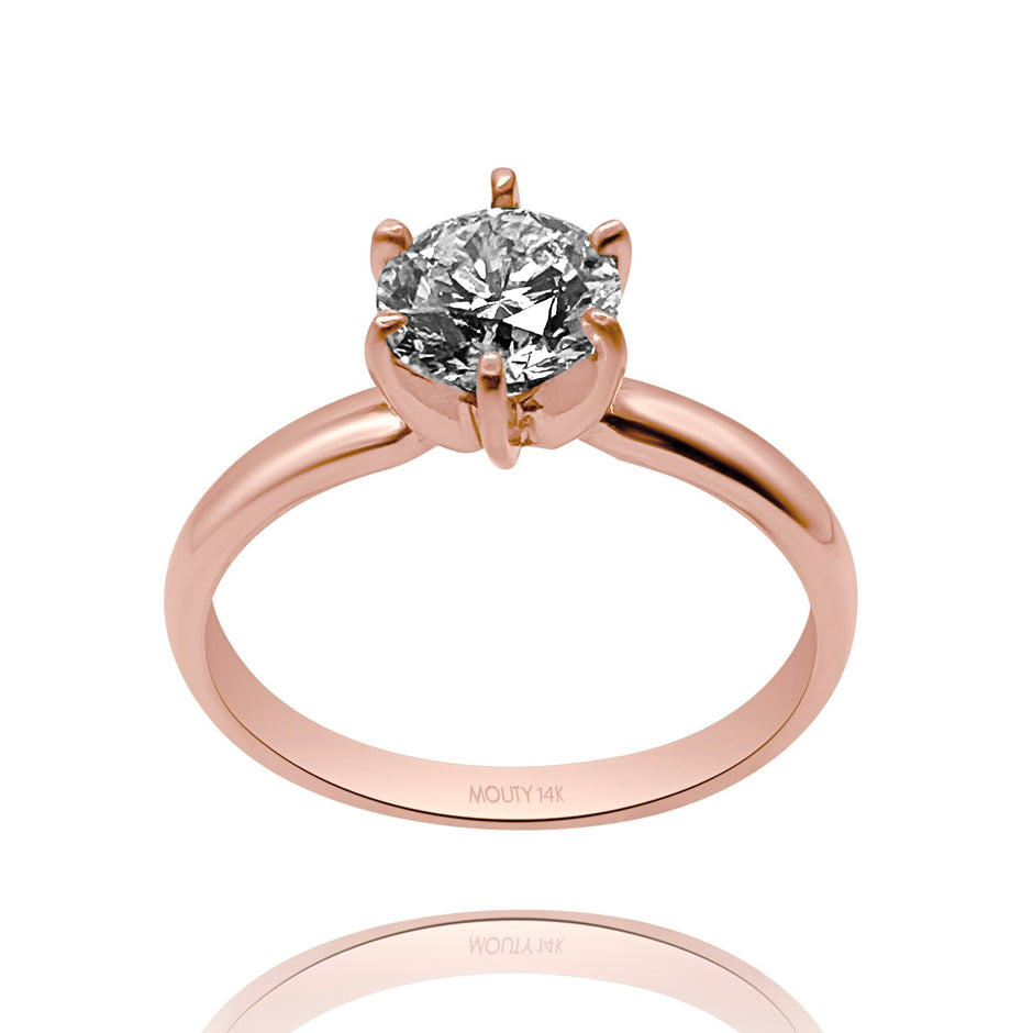Anillo de compromiso en oro