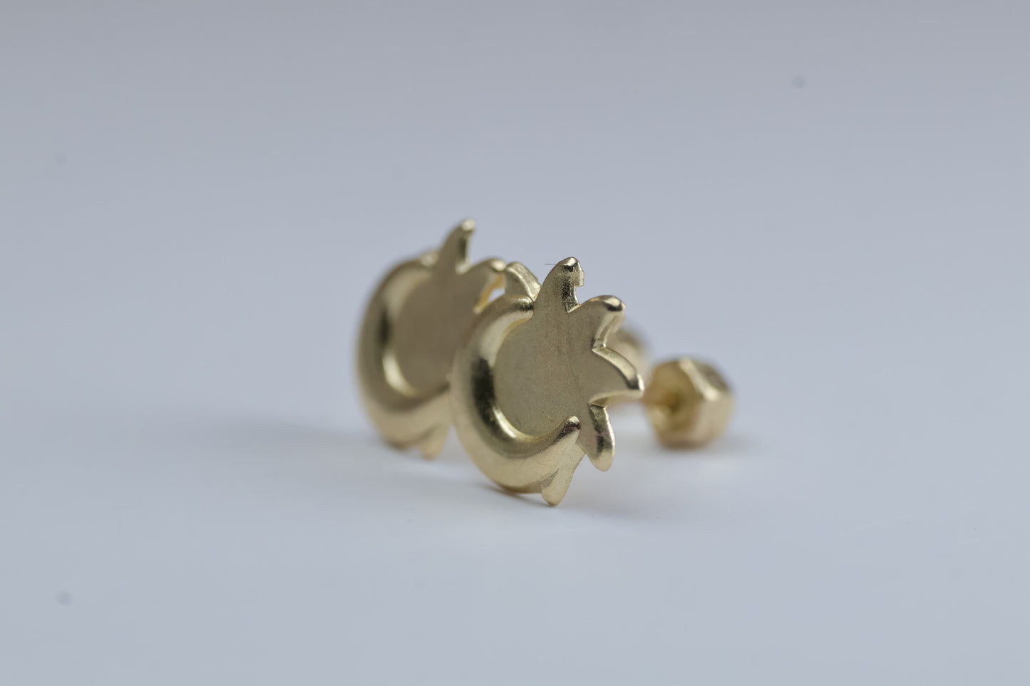 Broqueles Eclipse en Oro Amarillo 10k Cod.1919-16 7.5mm