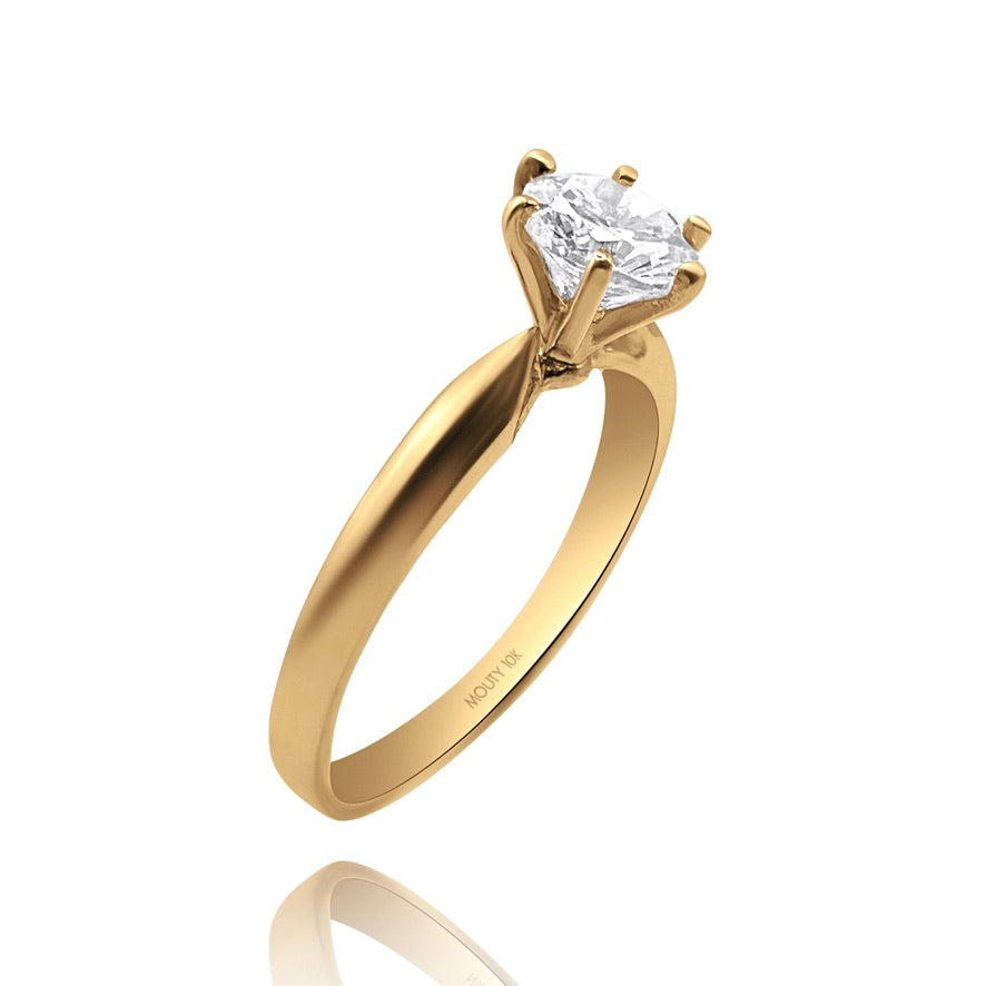 Anillo de compromiso en oro