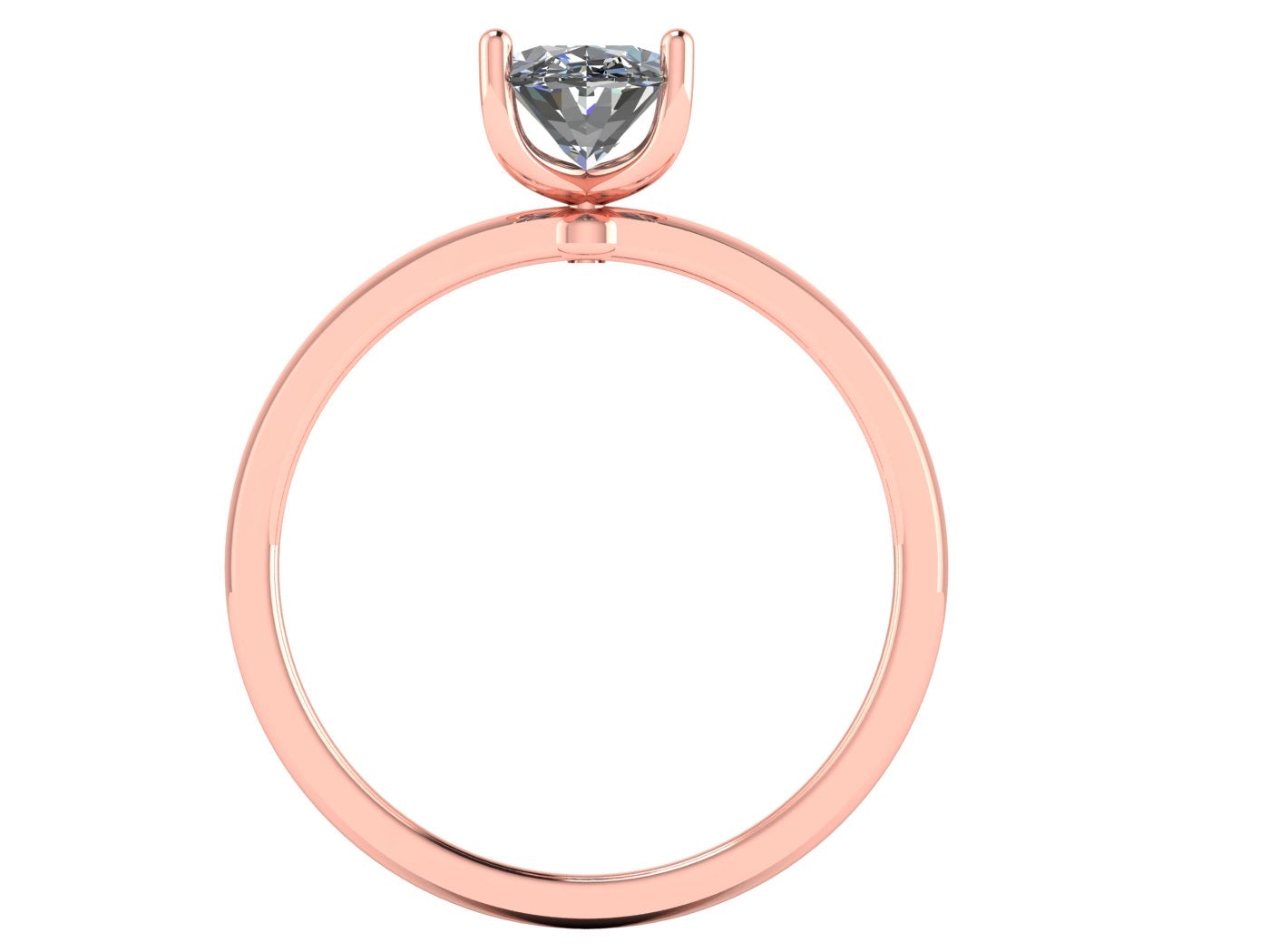 Anillo Malva en Oro corte oval