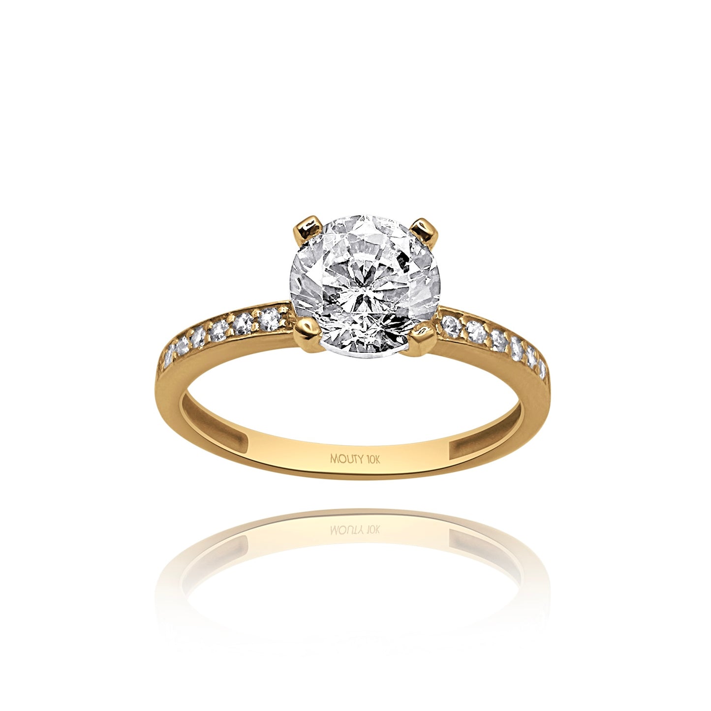 Anillo de compromiso en oro