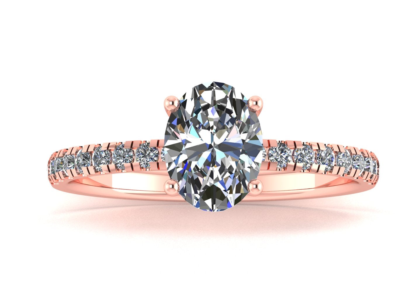 Anillo Val en Oro corte oval