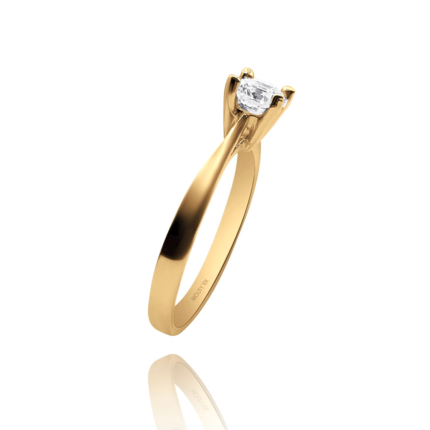 Anillo de compromiso en oro