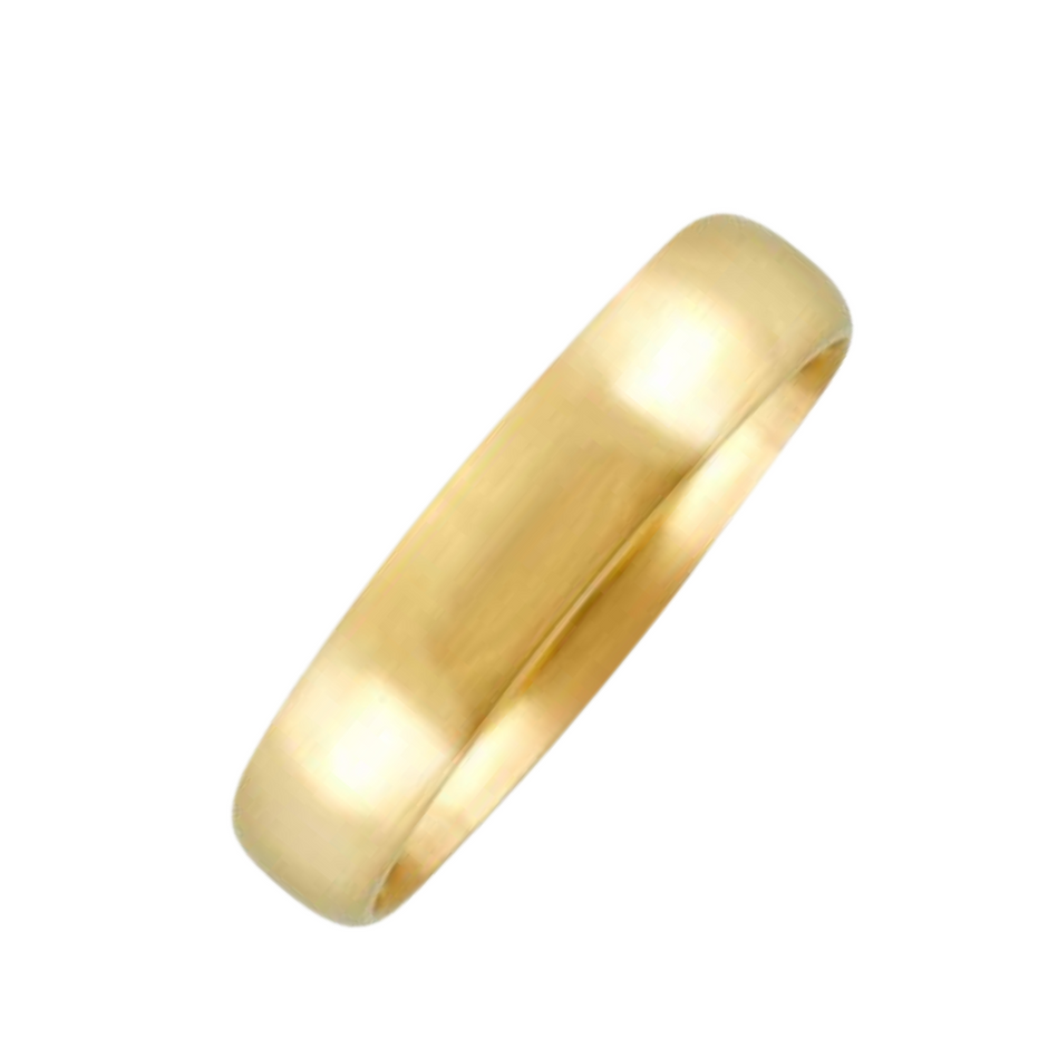 Argolla Lisa en Oro amarillo 4mm