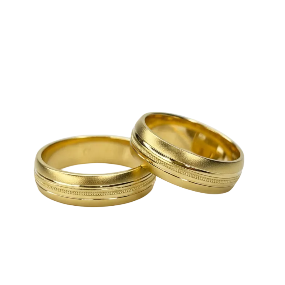 Par de argollas Santiago en Oro 5mm