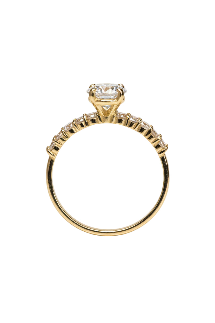 Anillo Danna en Oro Amarillo 14k con circonias Mod.15510