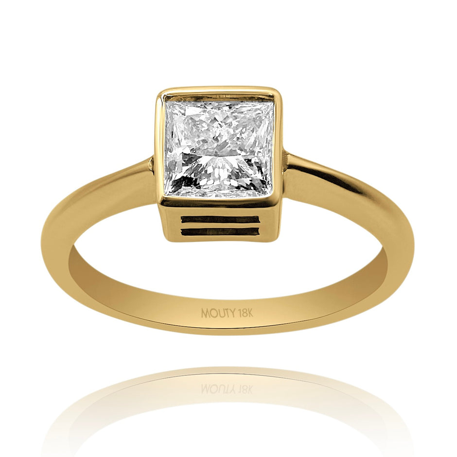 Anillo de compromiso en oro